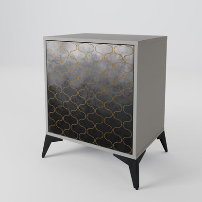 TESSELATED GRAYISH 1-Door Sideboard