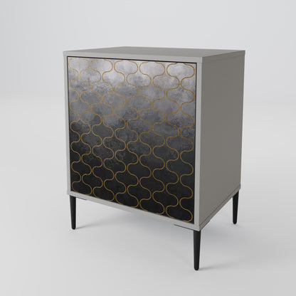 TESSELATED GRAYISH 1-Door Sideboard