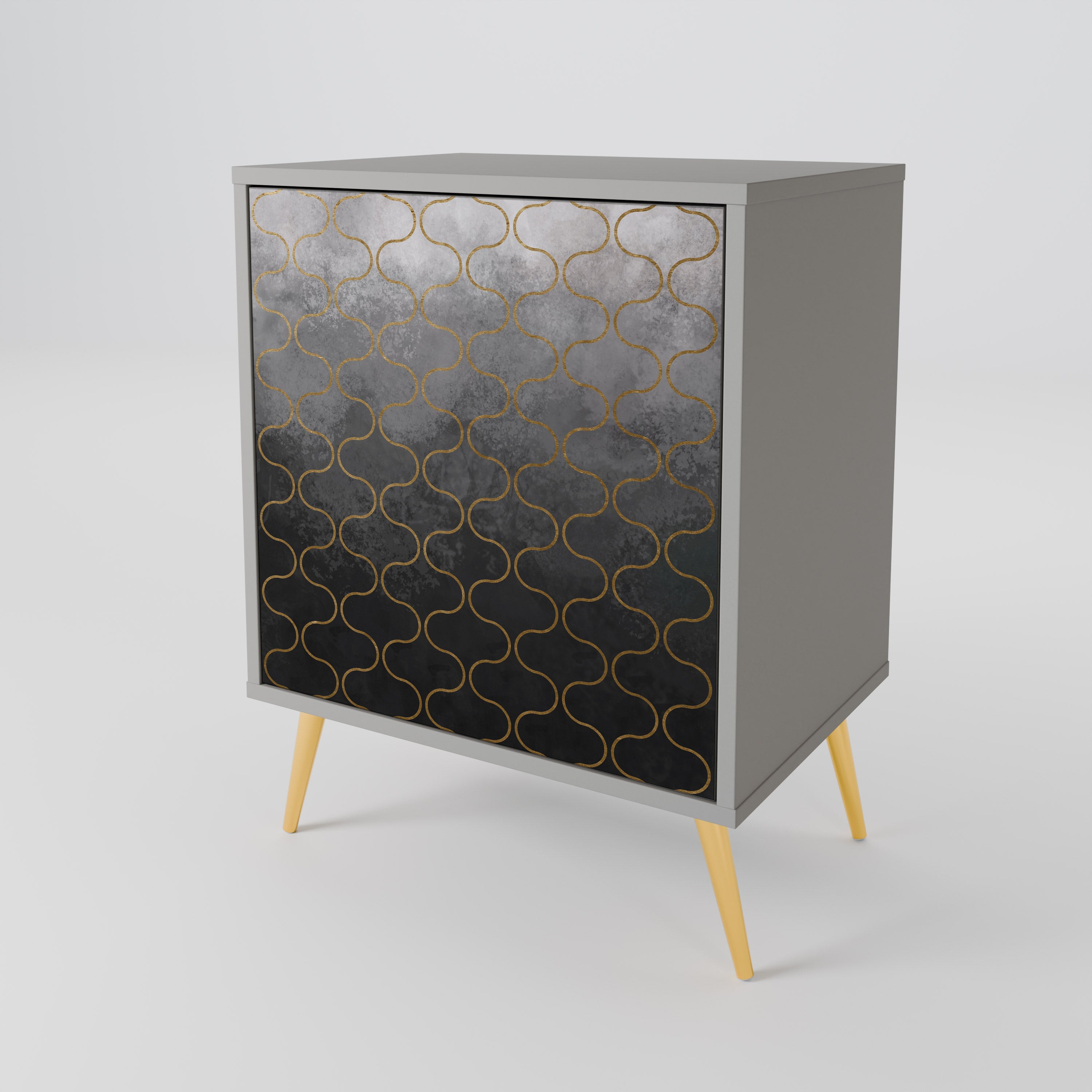 TESSELATED GRAYISH 1-Door Sideboard