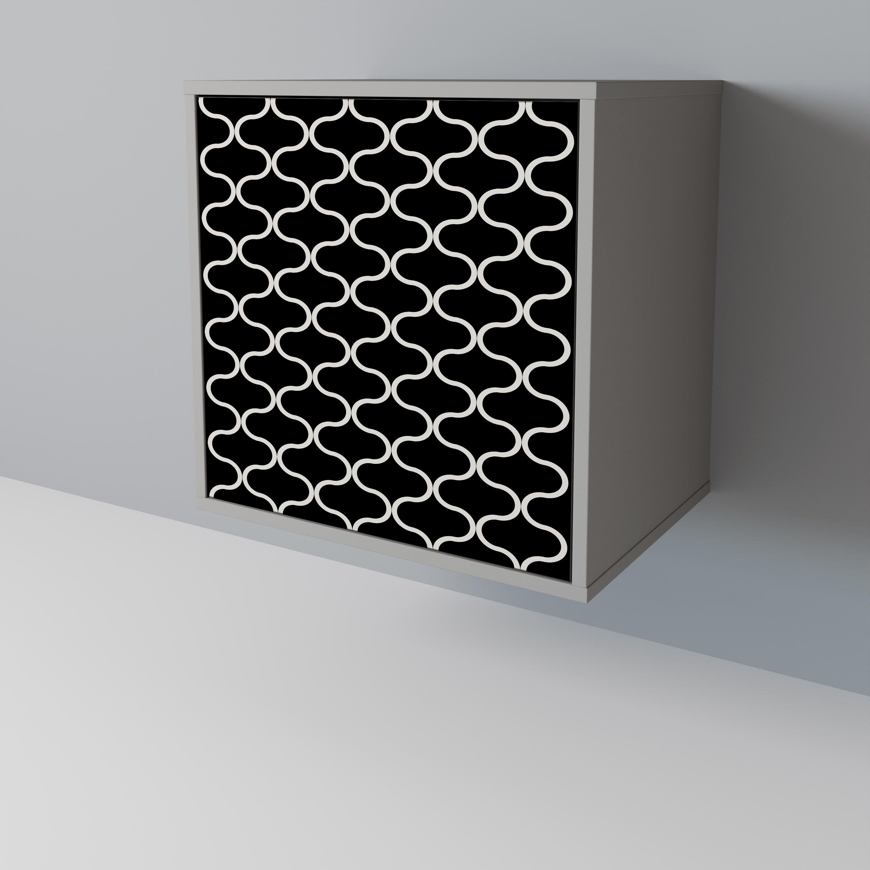 TESSELATED BLACKNESS 1-Door Sideboard