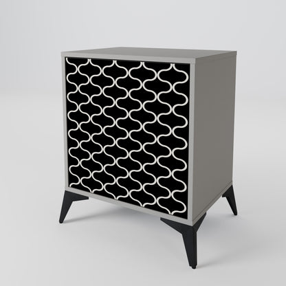 TESSELATED BLACKNESS 1-Door Sideboard