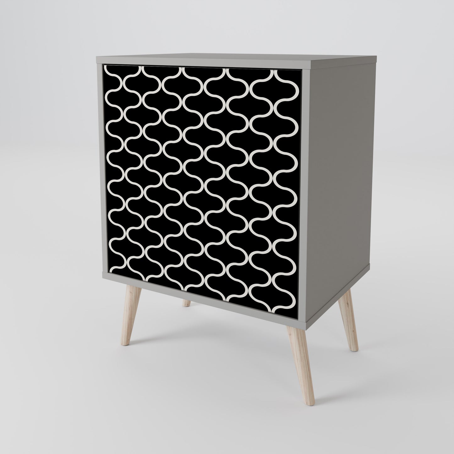 TESSELATED BLACKNESS 1-Door Sideboard