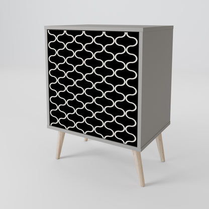 TESSELATED BLACKNESS 1-Door Sideboard