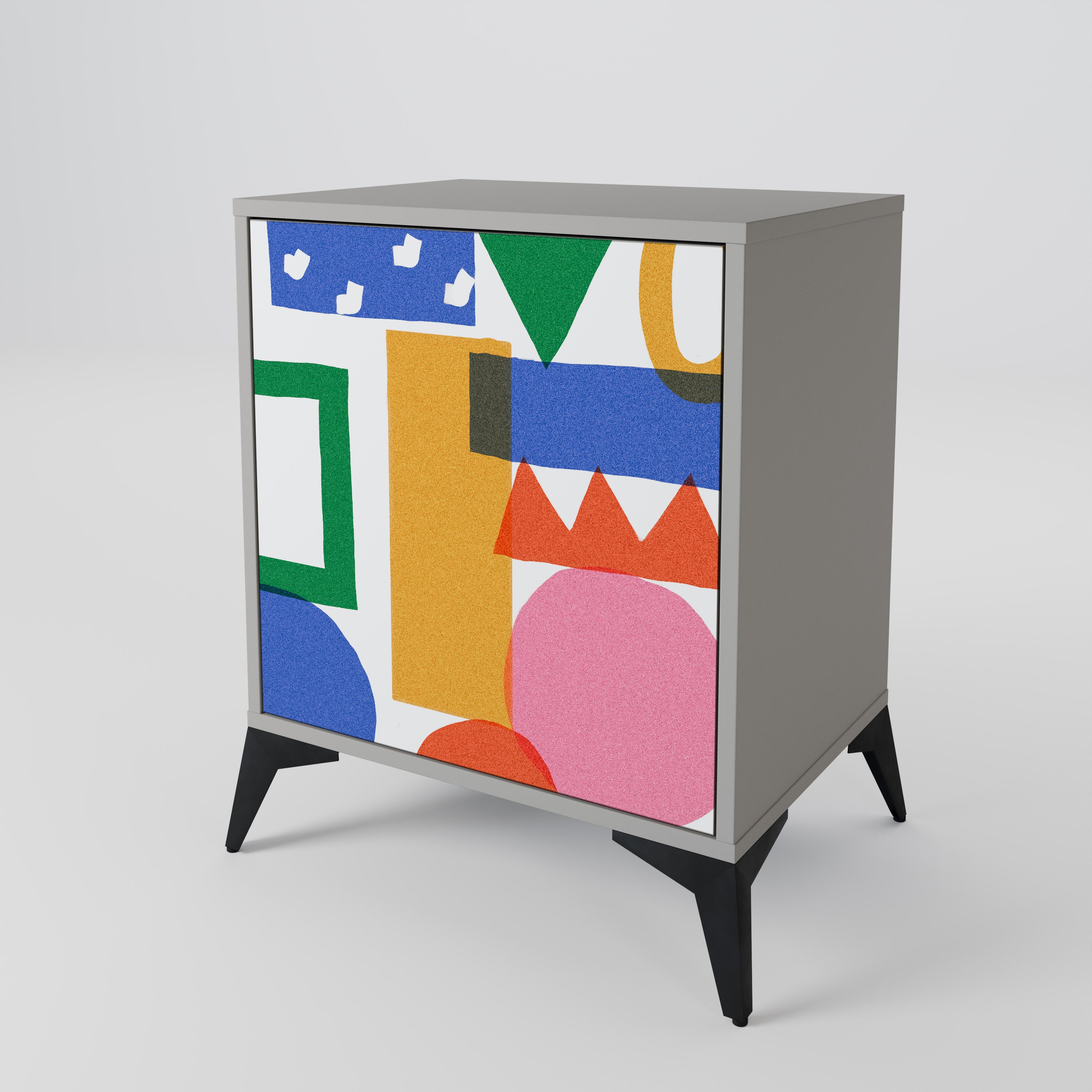 GEOMETRIC GLIMMER 1-Door Sideboard