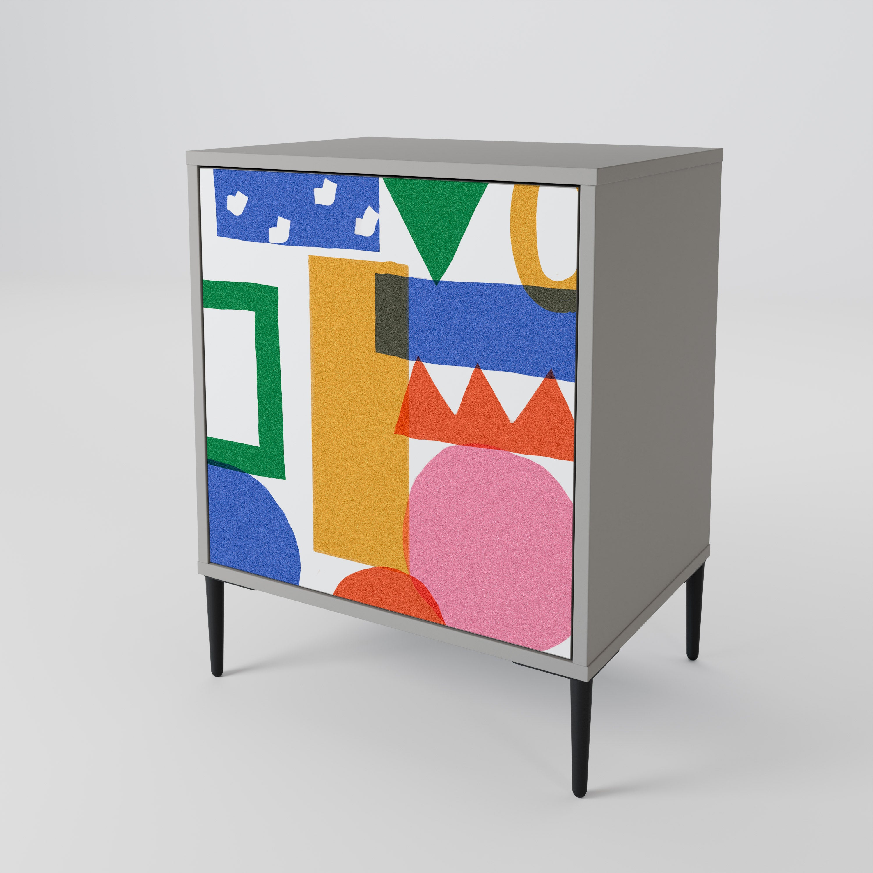 GEOMETRIC GLIMMER 1-Door Sideboard