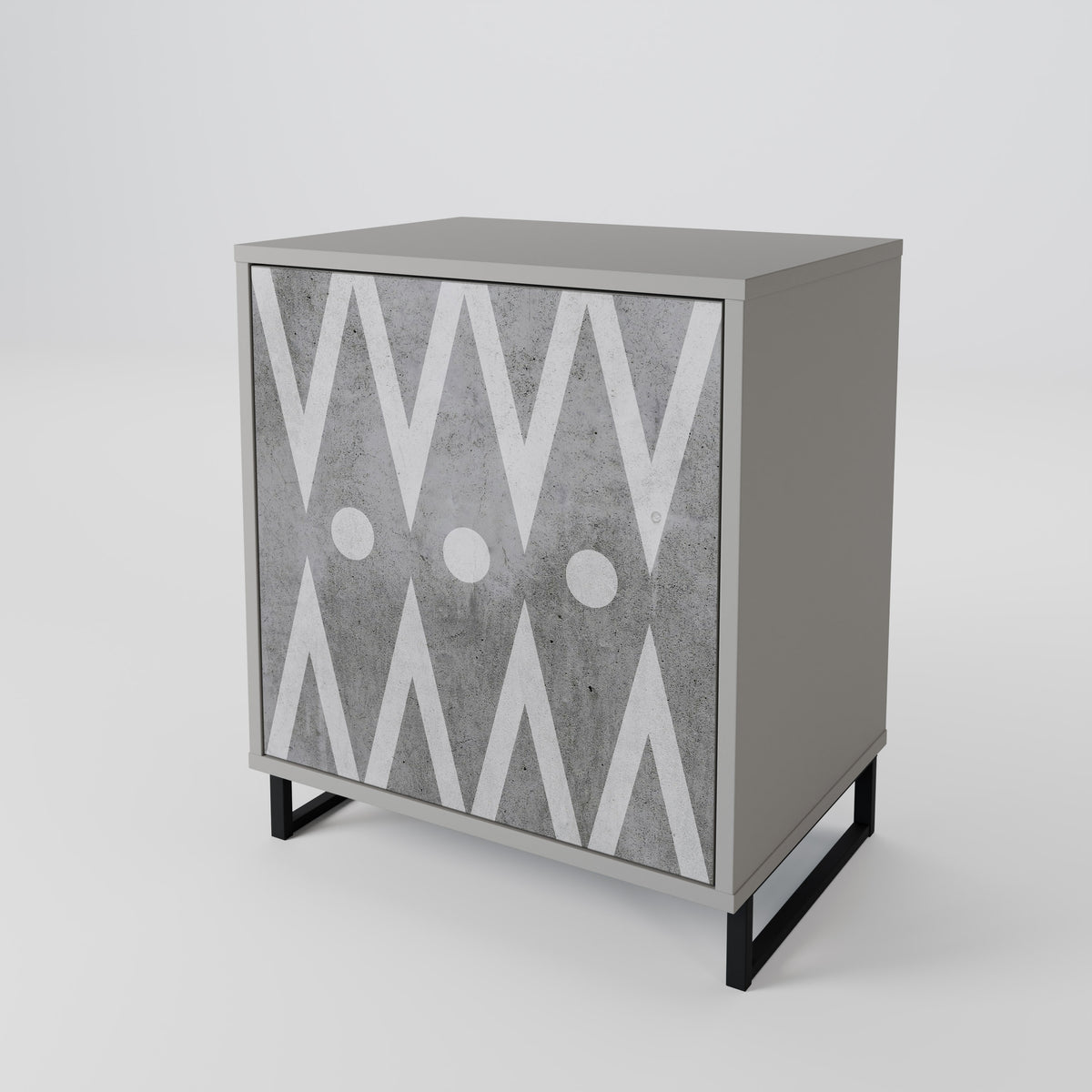 SHARP EDGES 1-Door Sideboard