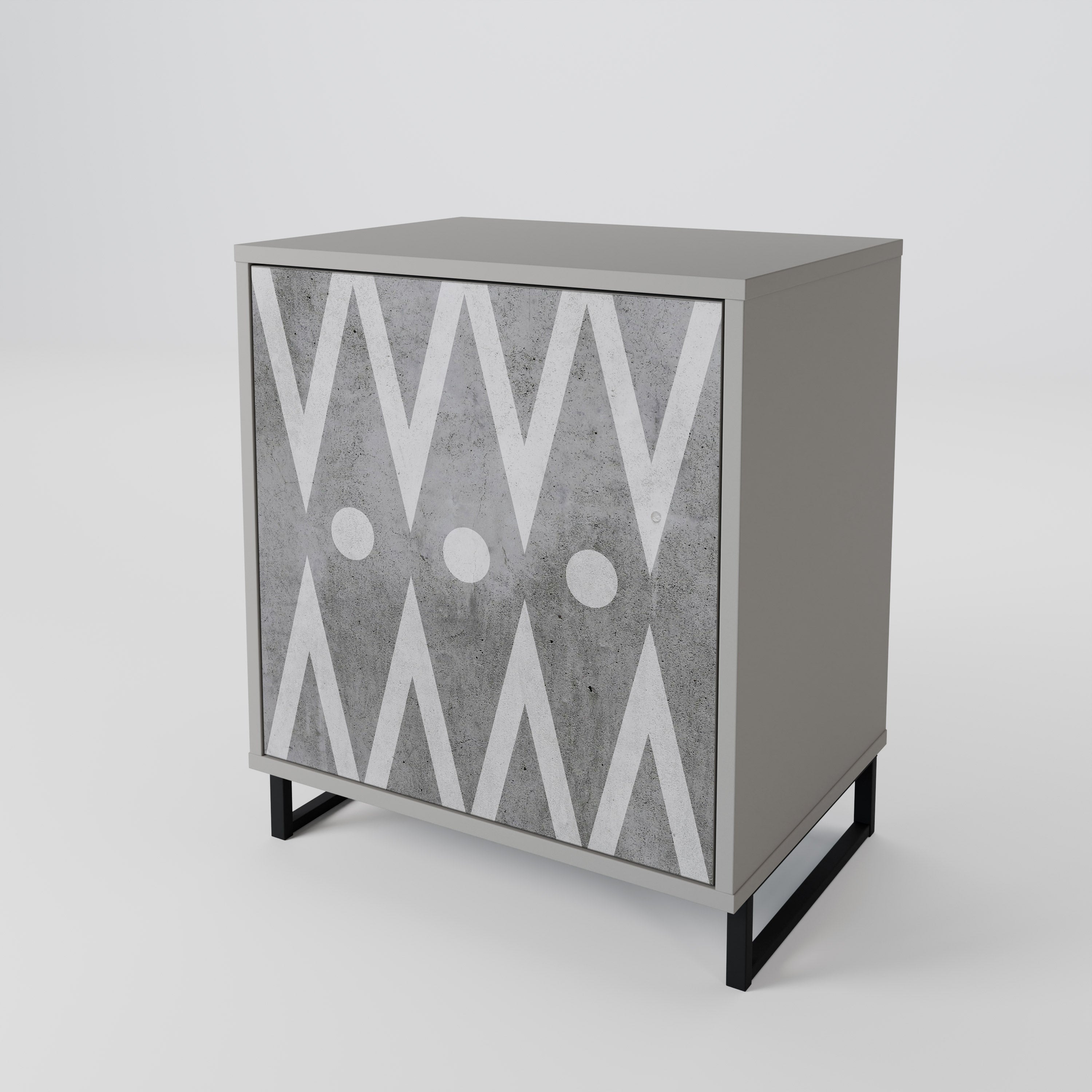 SHARP EDGES 1-Door Sideboard