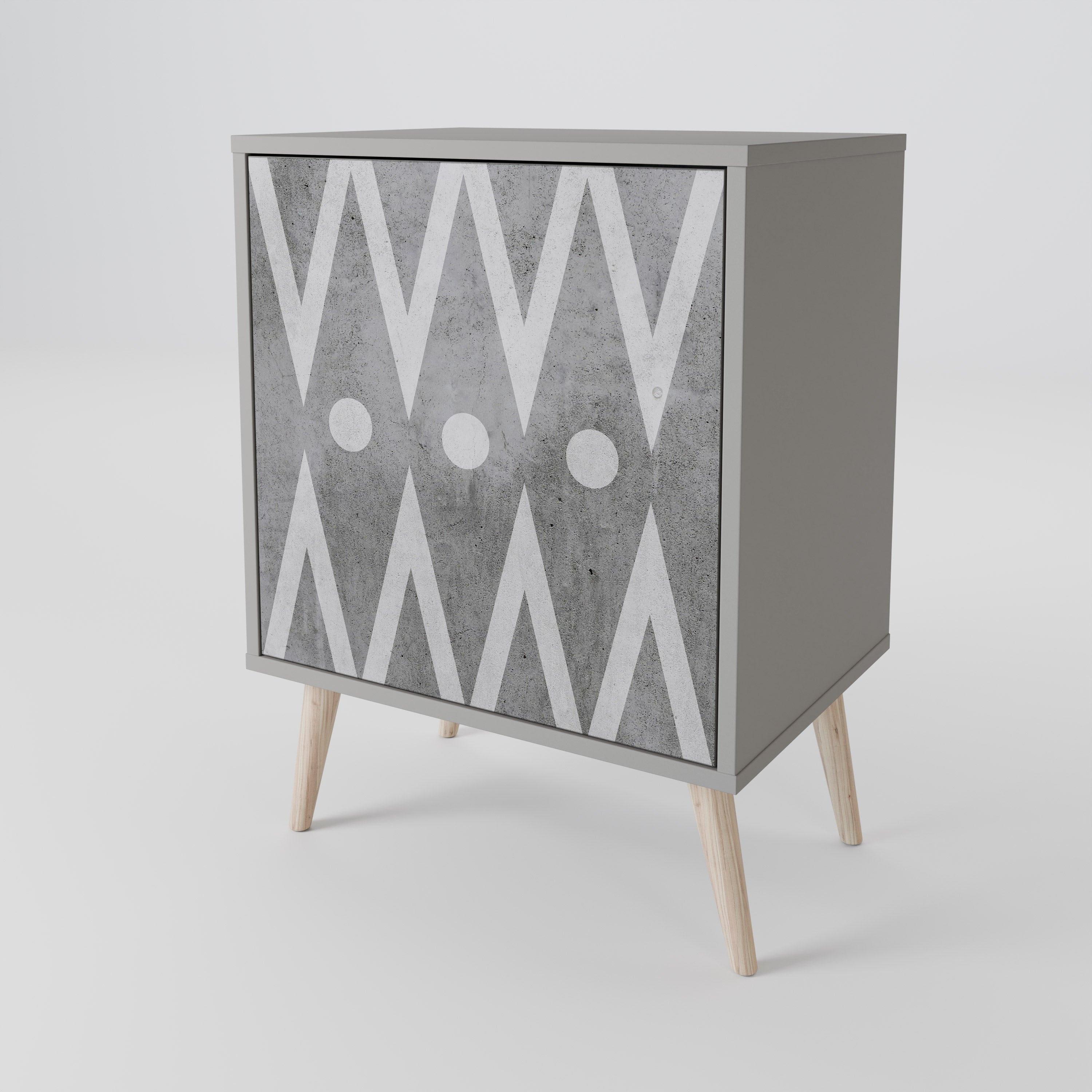 SHARP EDGES 1-Door Sideboard