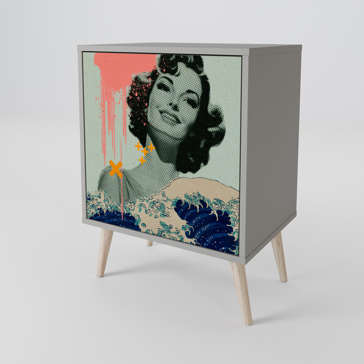 KANAGAWA BEAUTY 1-Door Sideboard