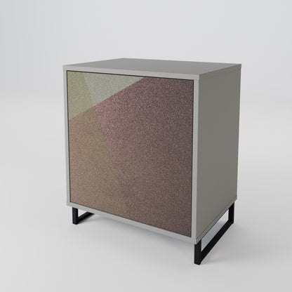 BEIGE GEOMETRY 1-Door Sideboard