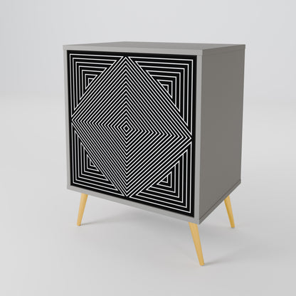 POLYGON ILLUSION 1-Door Sideboard