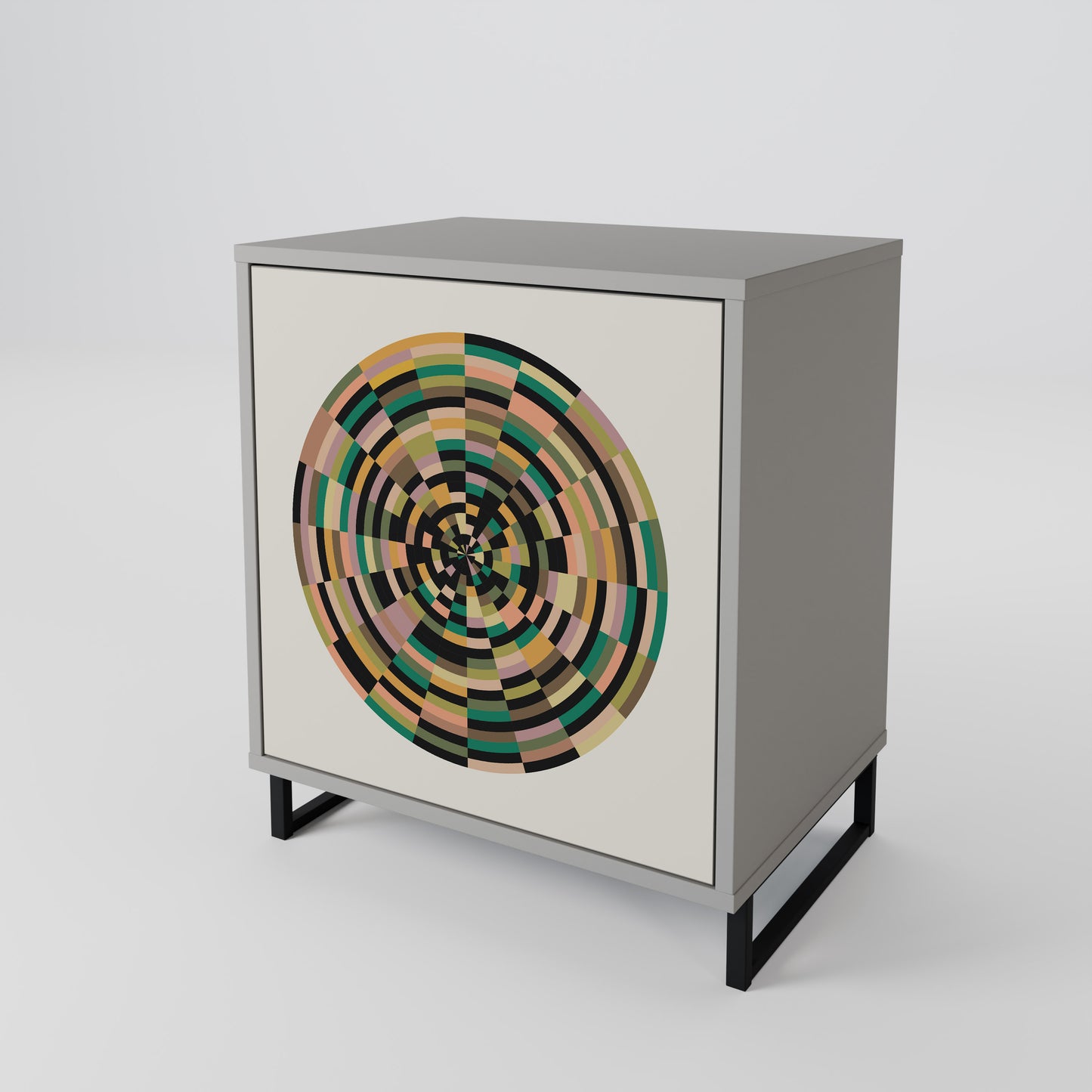 GREEN CIRCLES 1-Door Sideboard
