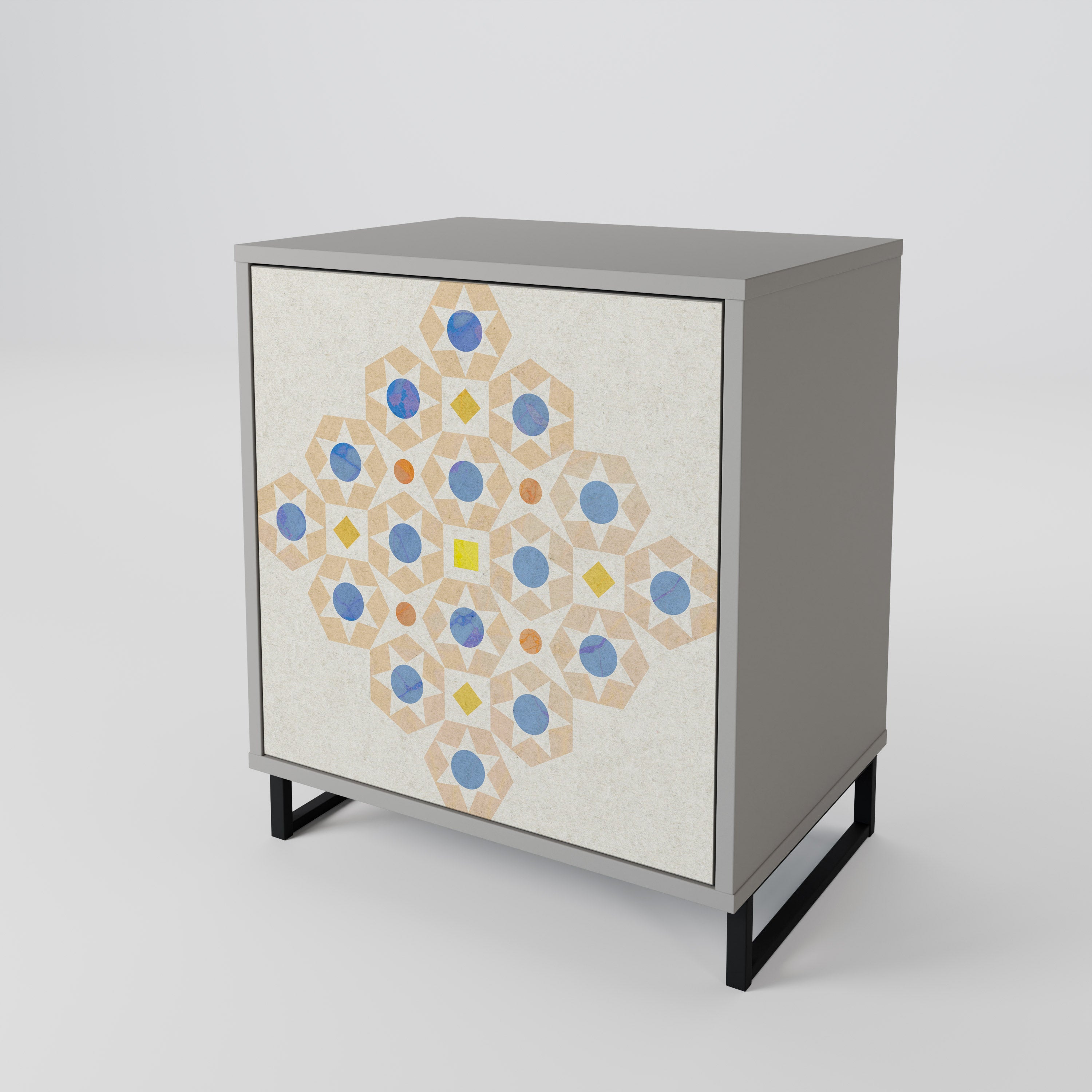 PATTERNED PRISM 1-Door Sideboard