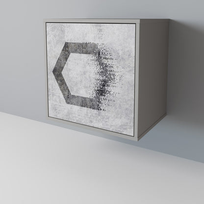 HEXAGONAL FIGURES 1-Door Sideboard