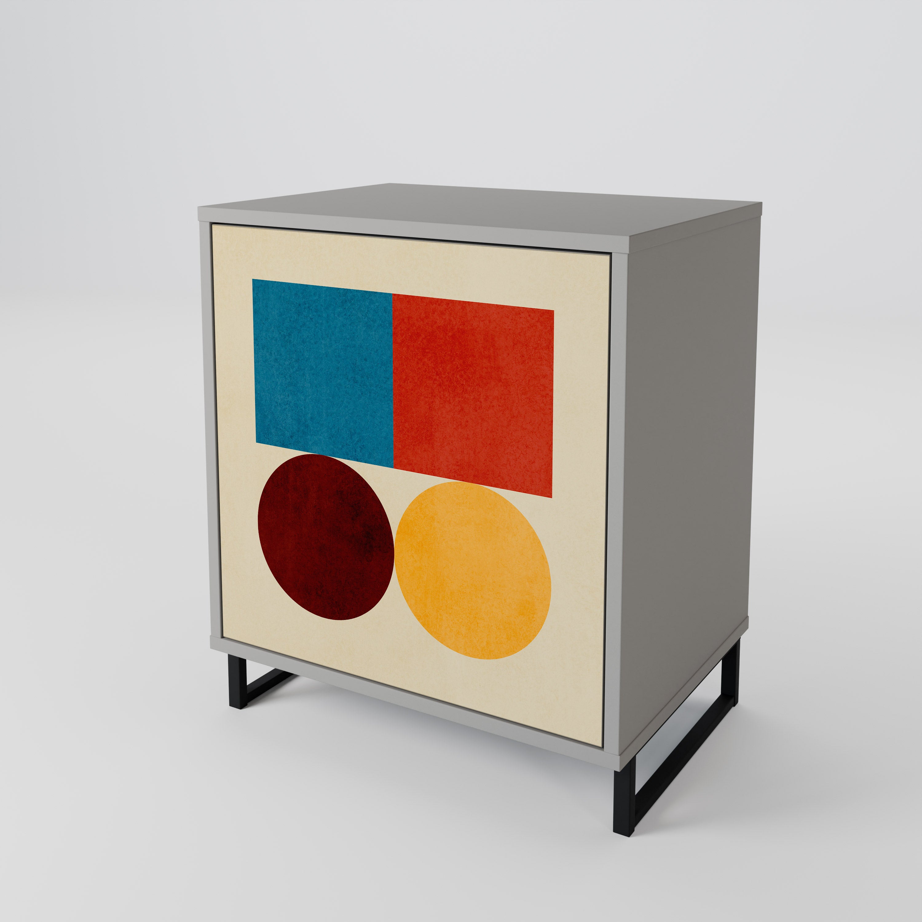 GEOMETRIC PUZZLE 1-Door Sideboard