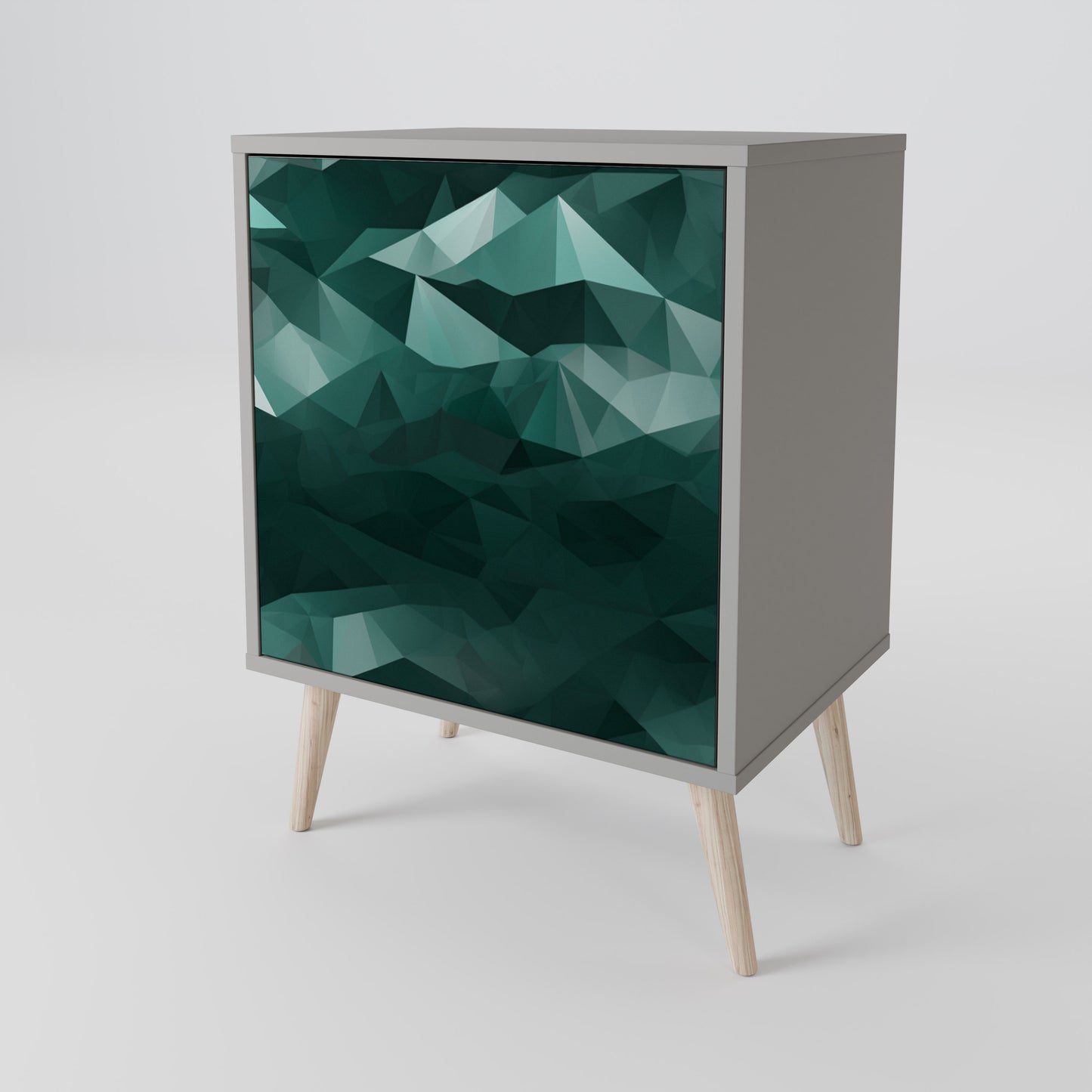 POLYGONAL FLOATING 1-Door Sideboard