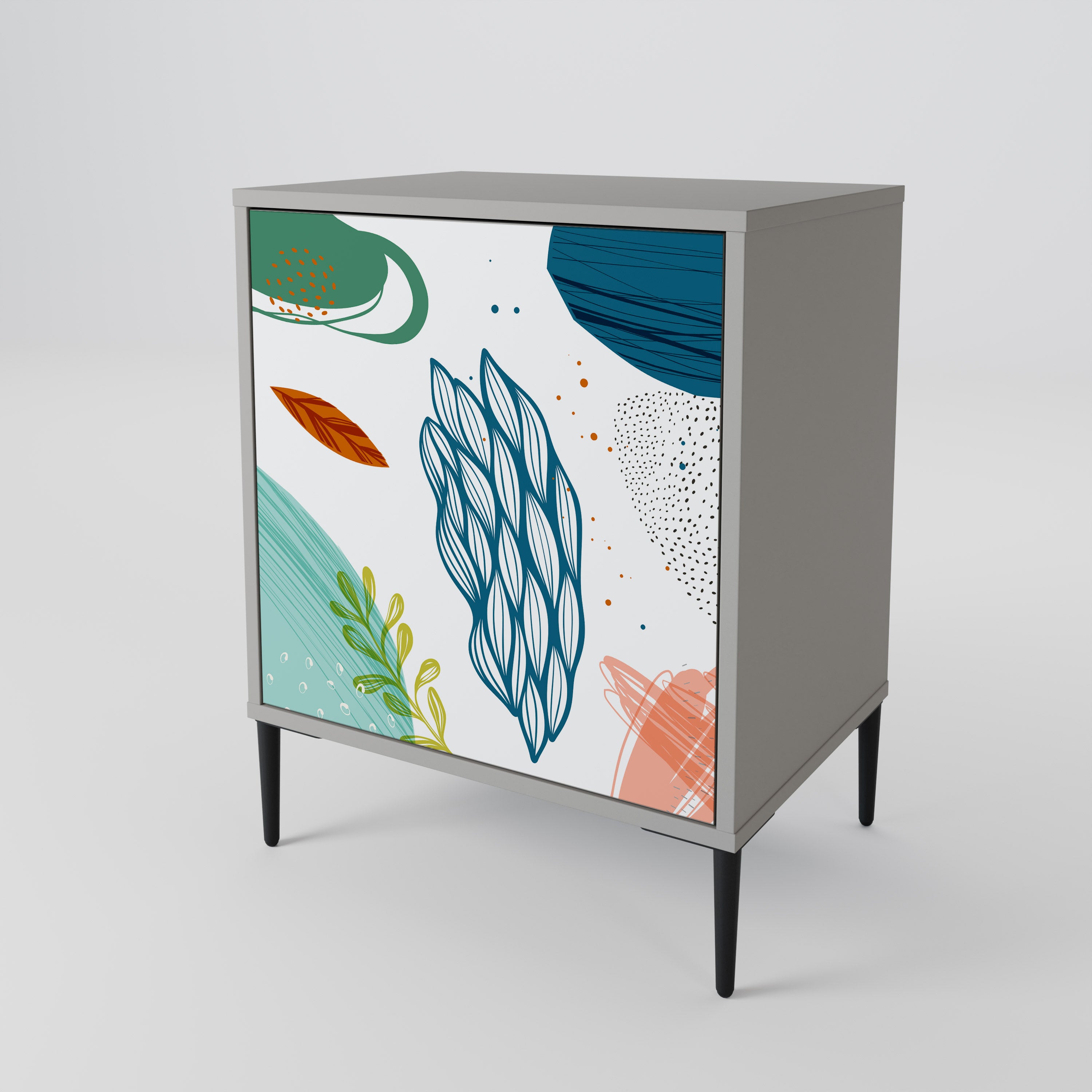 BOTANICAL HURRICANE 1-Door Sideboard