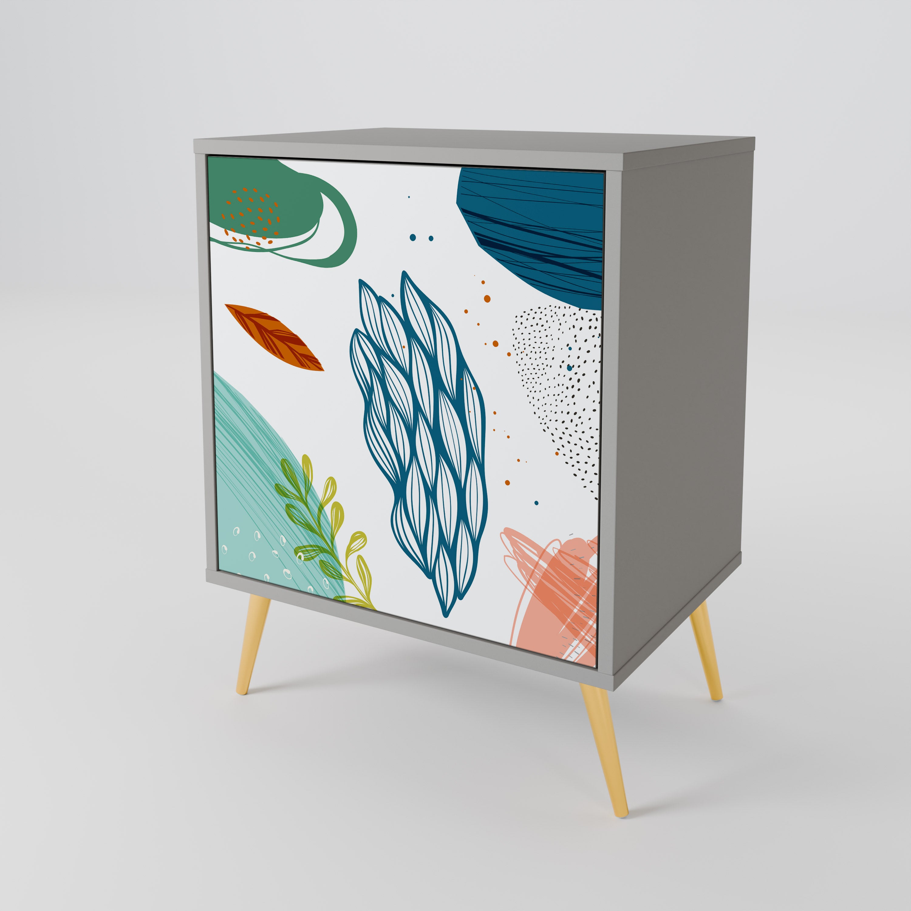 BOTANICAL HURRICANE 1-Door Sideboard