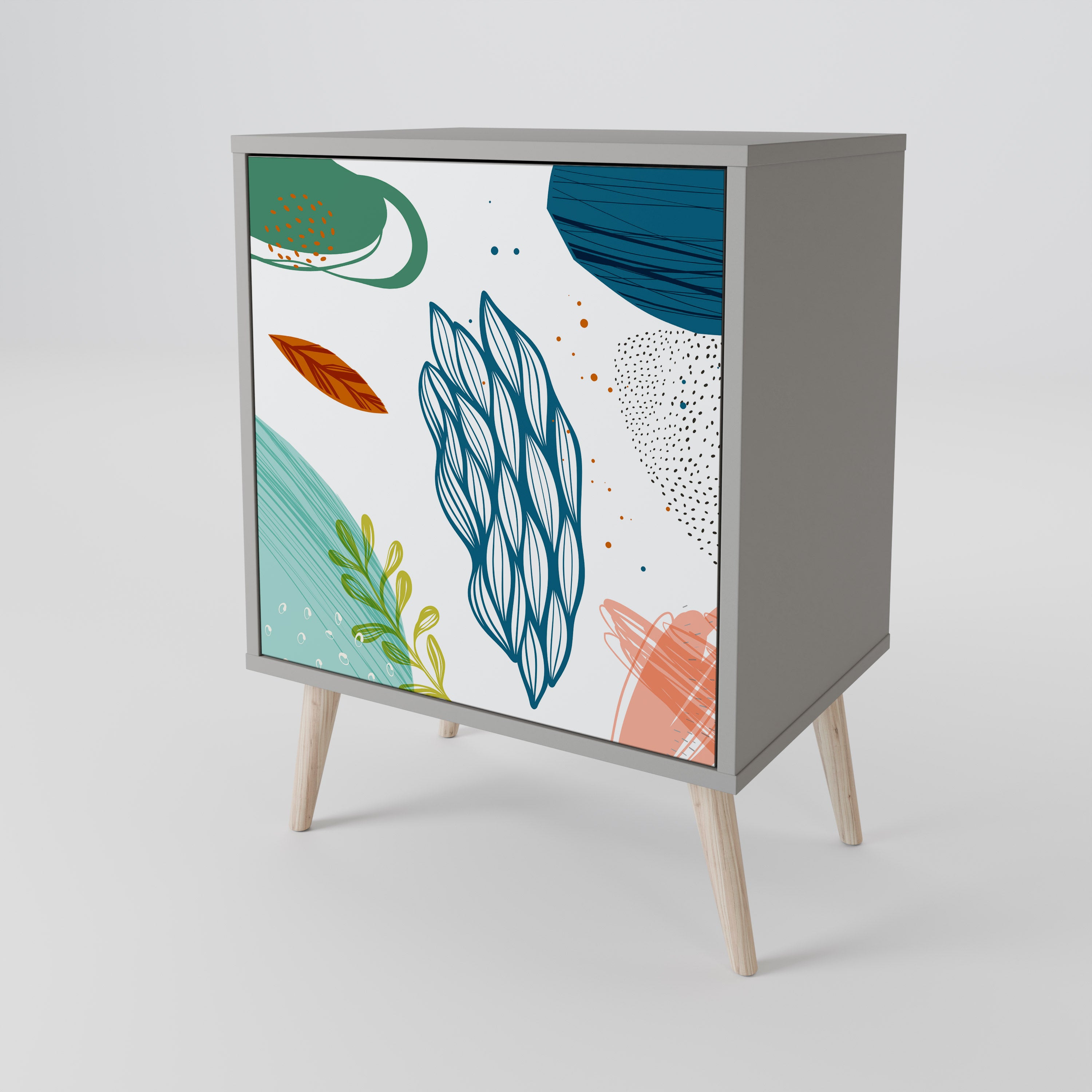 BOTANICAL HURRICANE 1-Door Sideboard