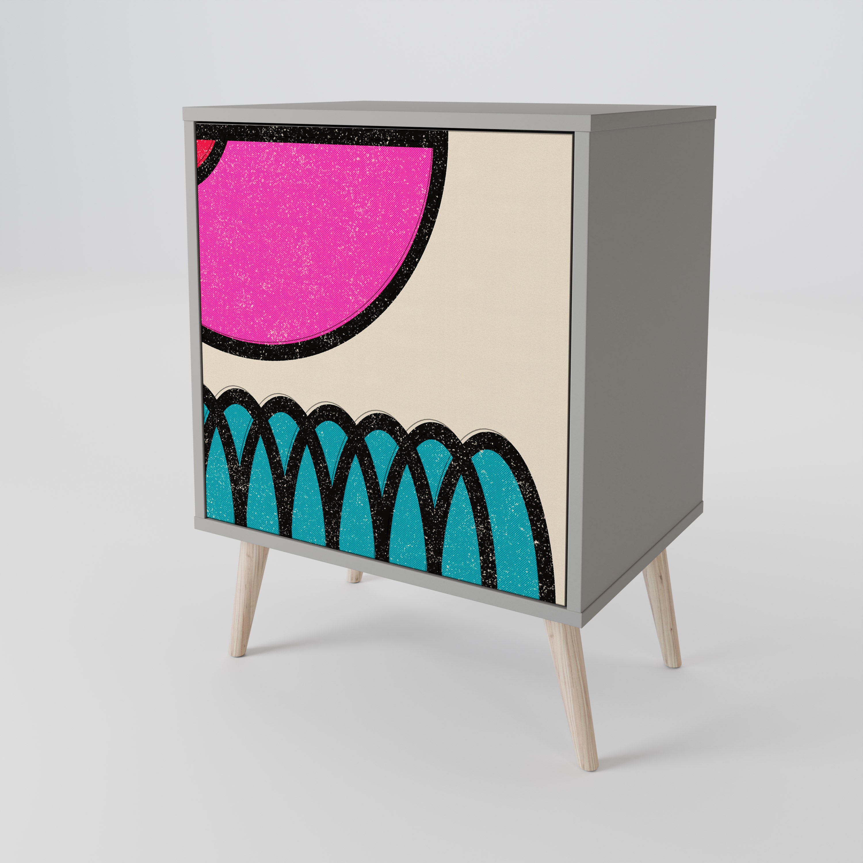 GEOMETRIC RHAPSODY 1-Door Sideboard