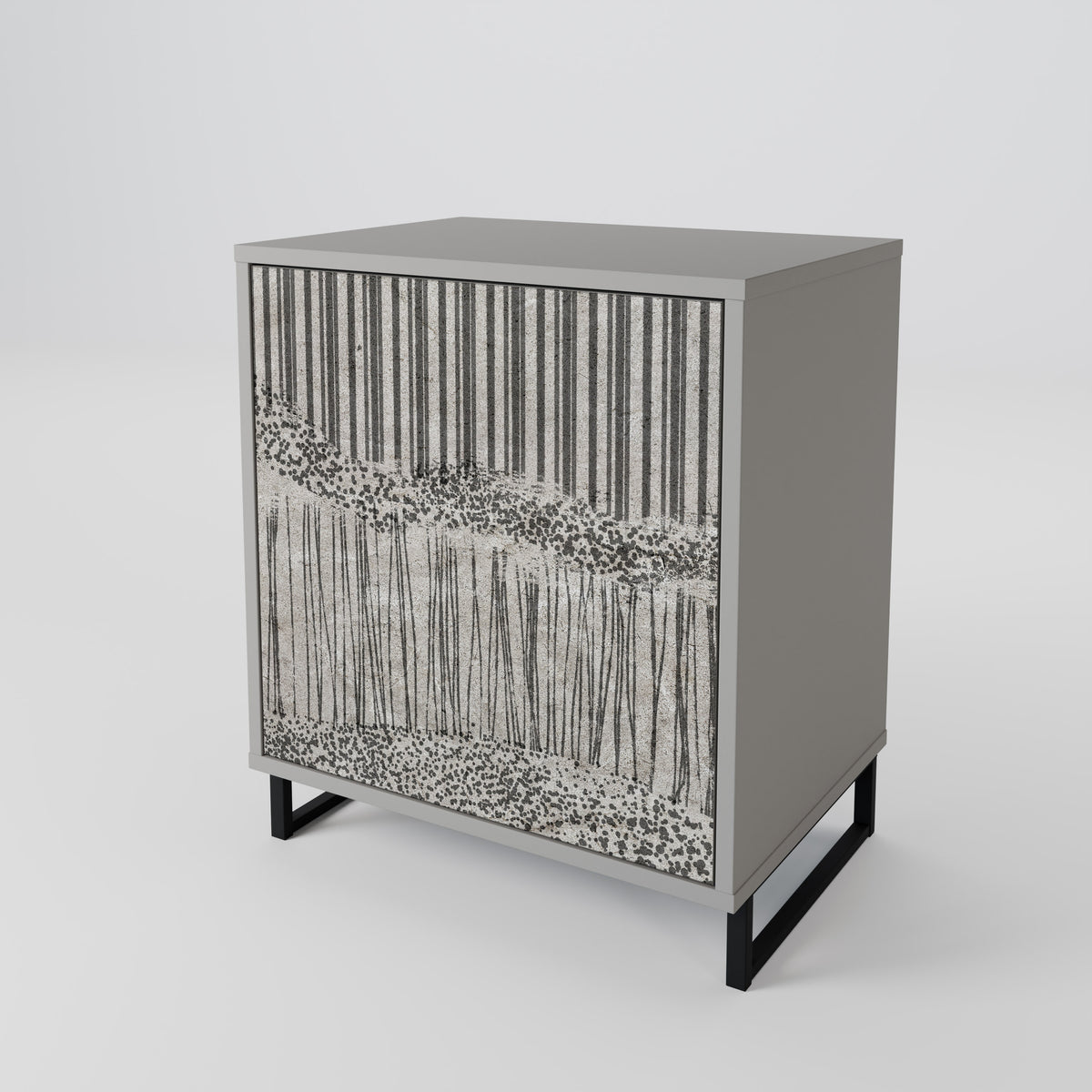 GRAIN LINES 1-Door Sideboard