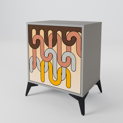 COLORFUL STRINGS 1-Door Sideboard