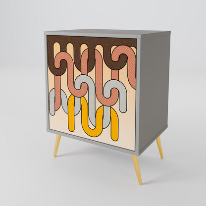 COLORFUL STRINGS 1-Door Sideboard