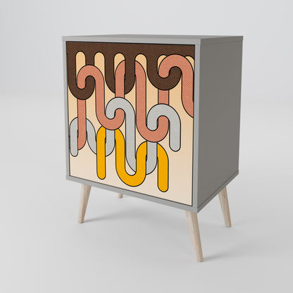 COLORFUL STRINGS 1-Door Sideboard