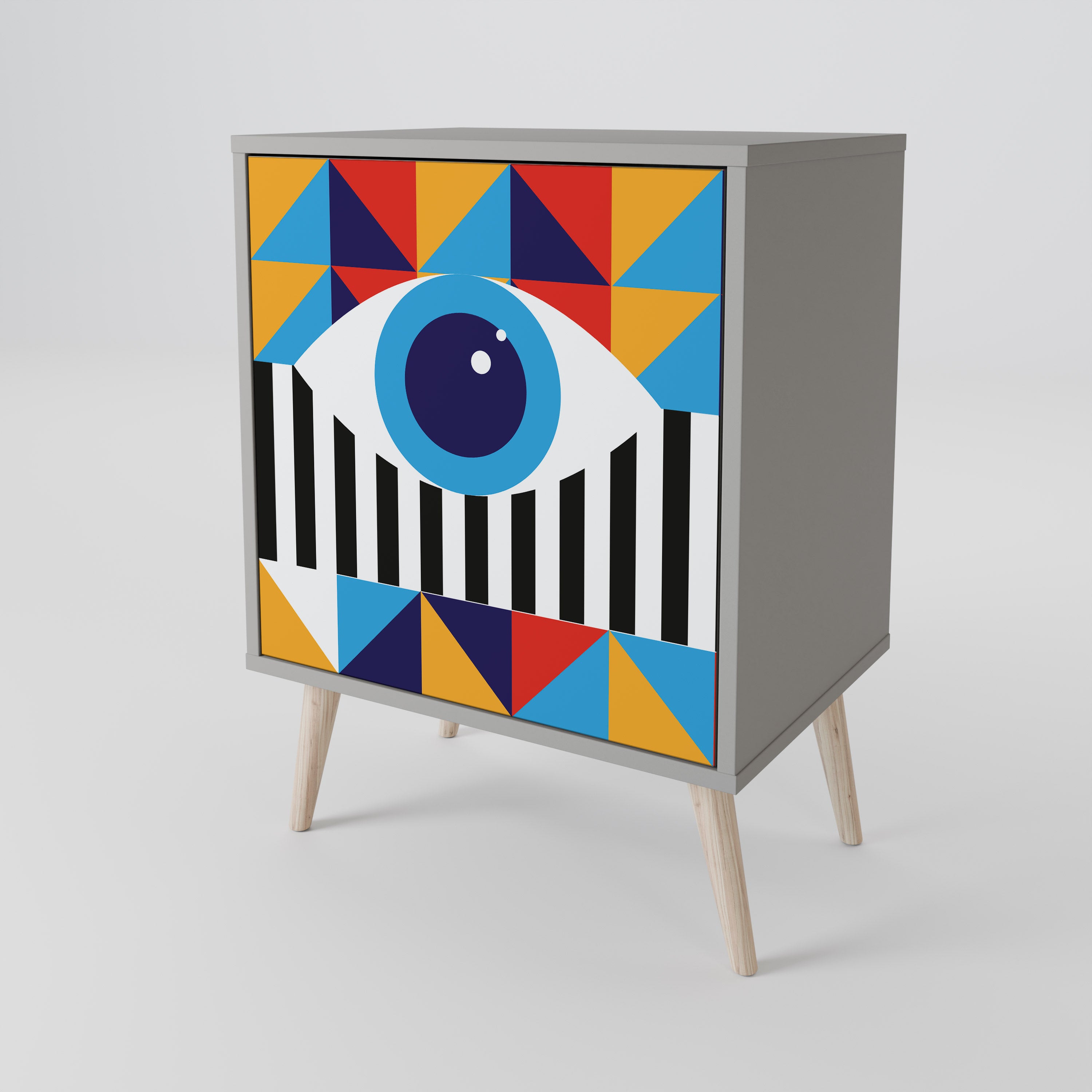 ABSTRACTION AND GEOMETRY 1-Door Sideboard