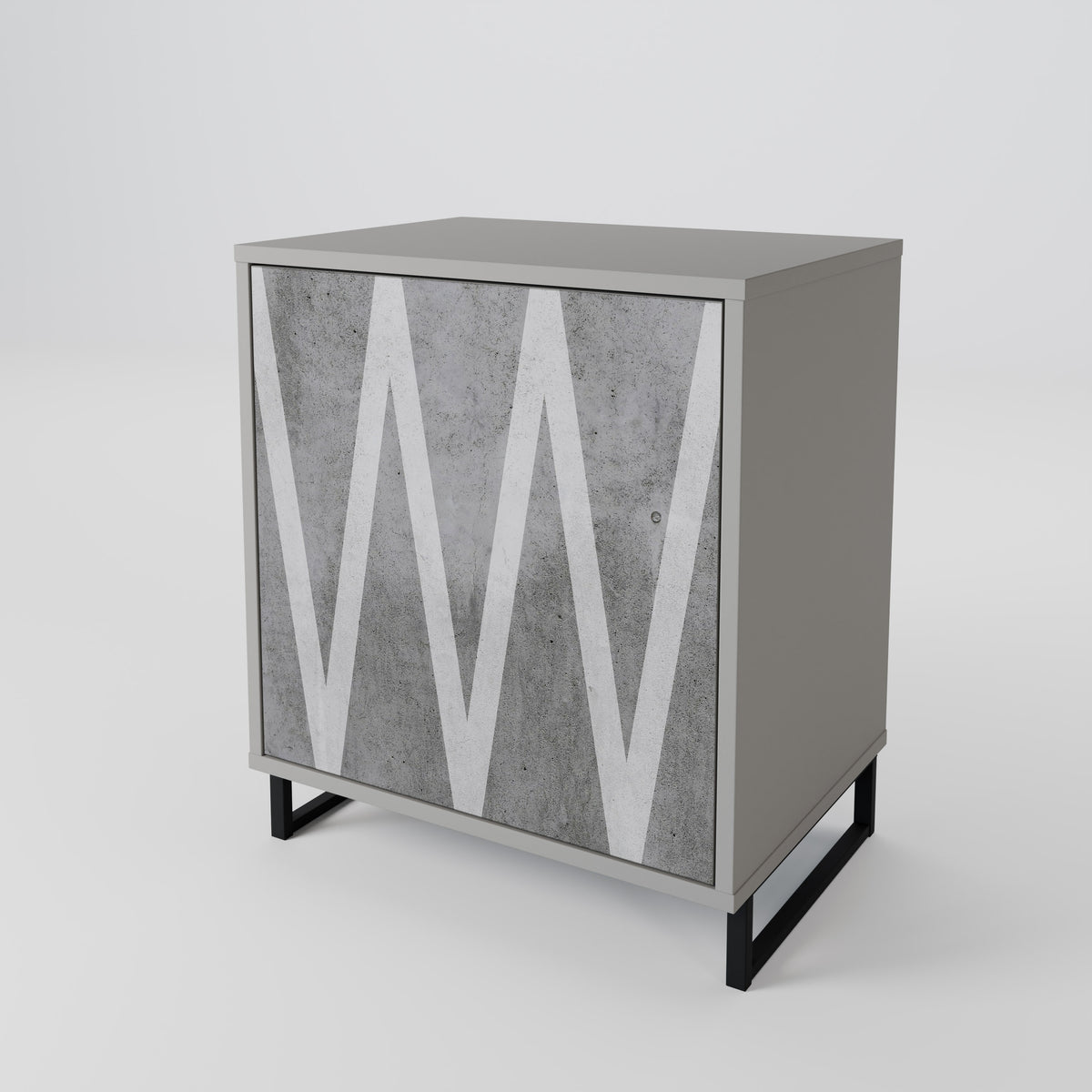 SOLID ZIG ZAG 1-Door Sideboard