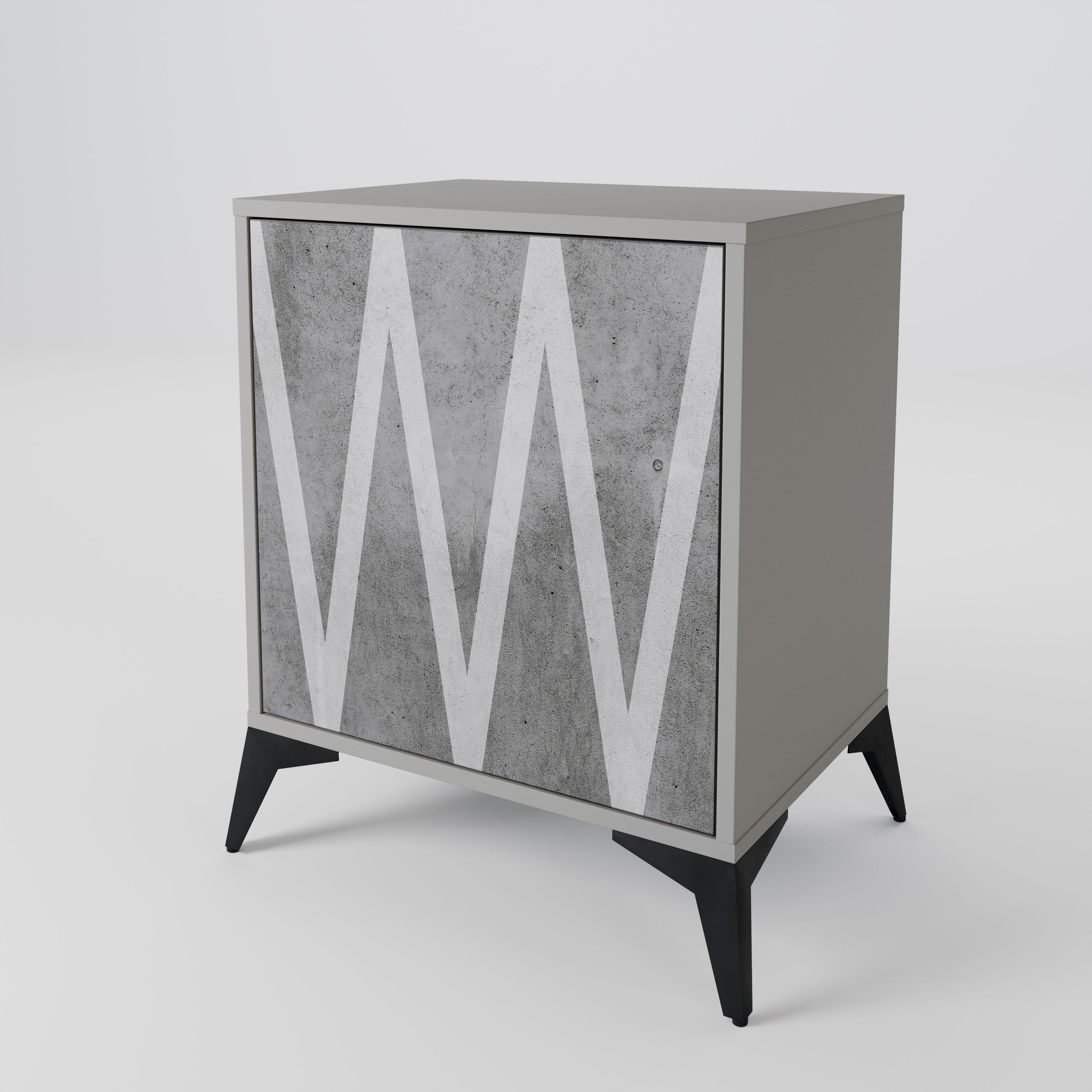 SOLID ZIG ZAG 1-Door Sideboard