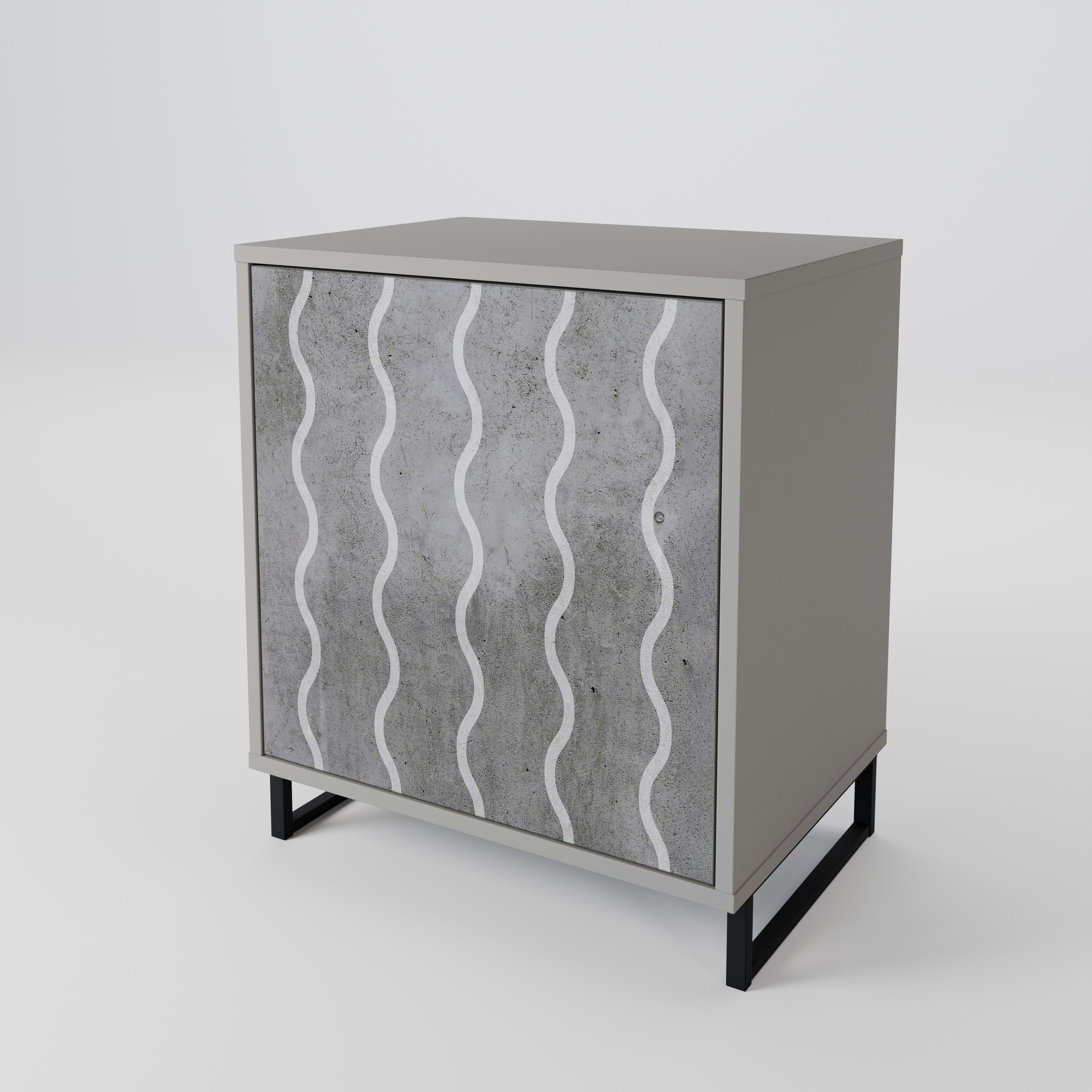 WAVES OF CONCRETE 1-Door Sideboard