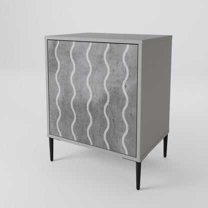 WAVES OF CONCRETE 1-Door Sideboard