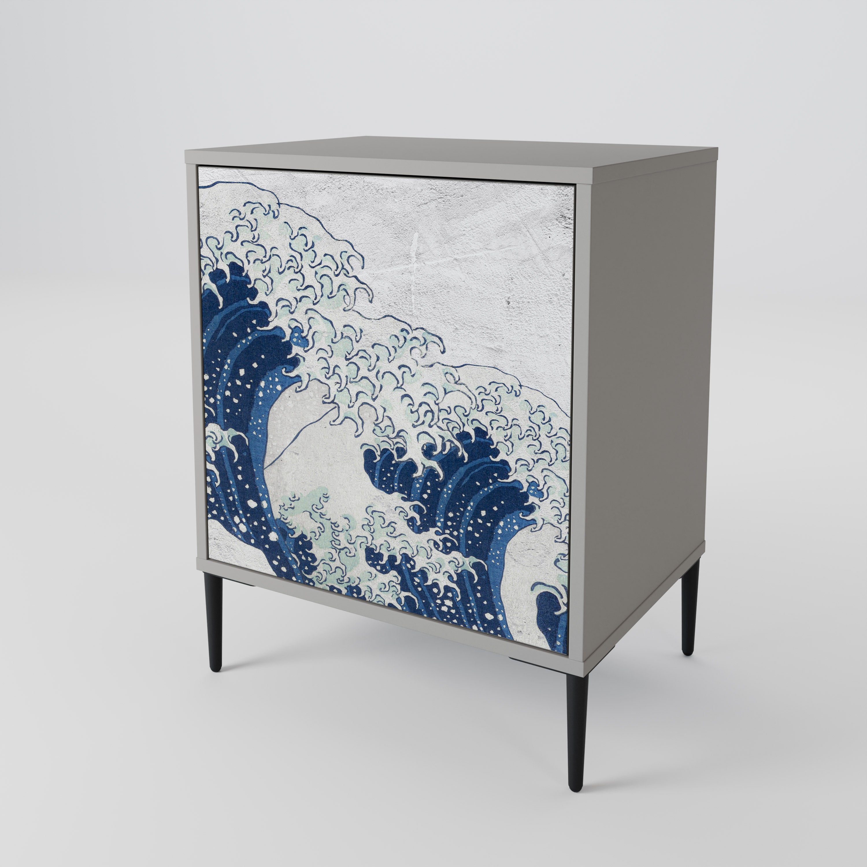 THE GREAT WAVE AT KANAGAWA 1-Door Sideboard