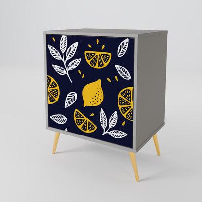 CITRUS BLACK AND WHITE 1-Door Sideboard