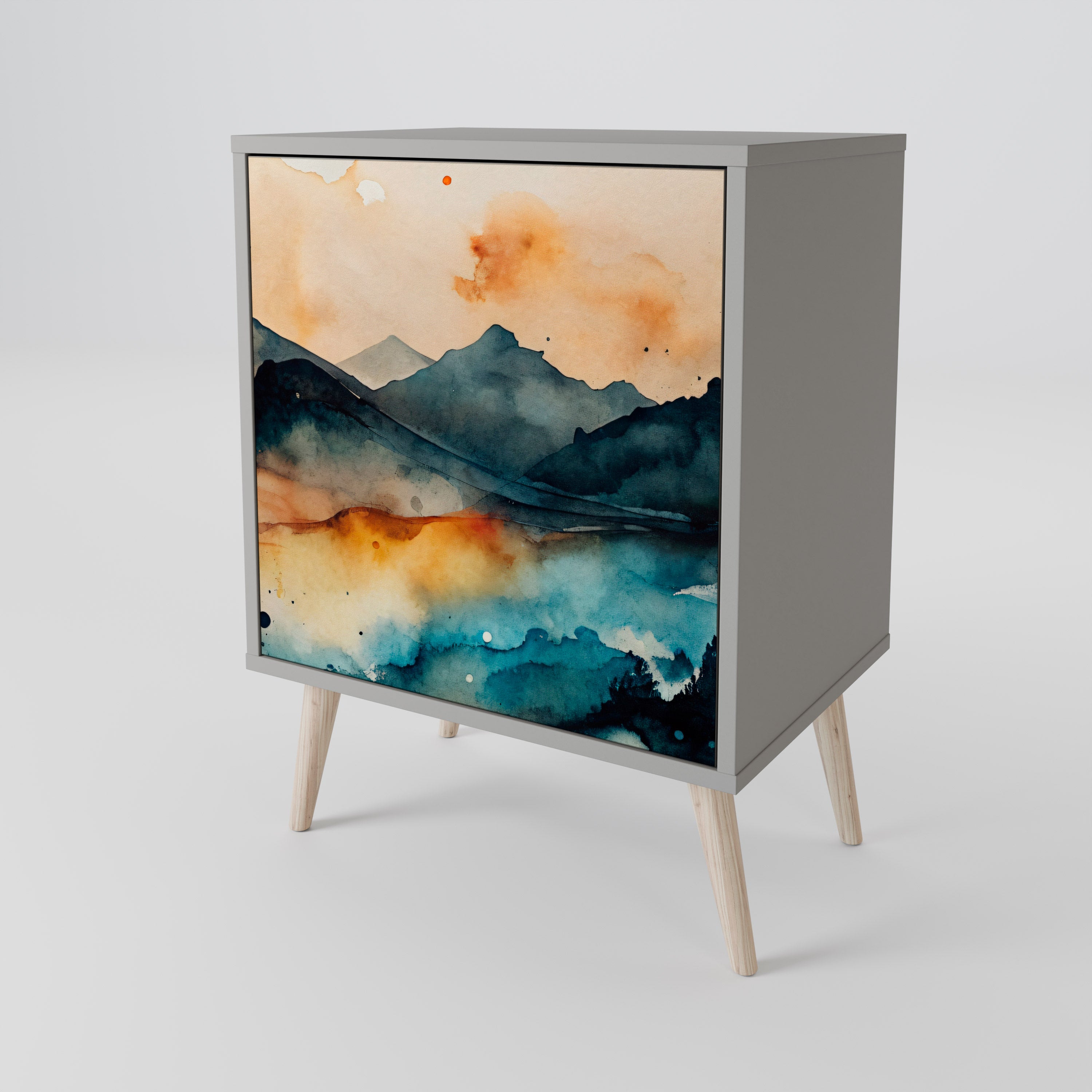 OMINOUS MOUNTAINS 1-Door Sideboard