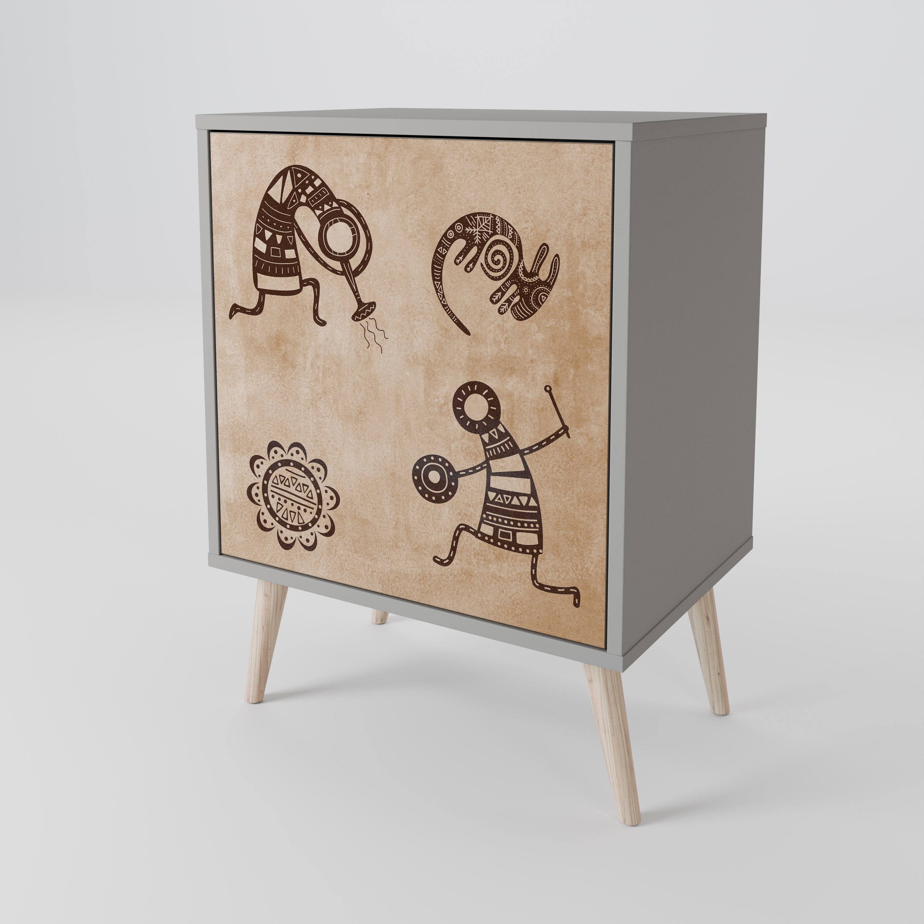 AFRICAN STYLE 1-Door Sideboard