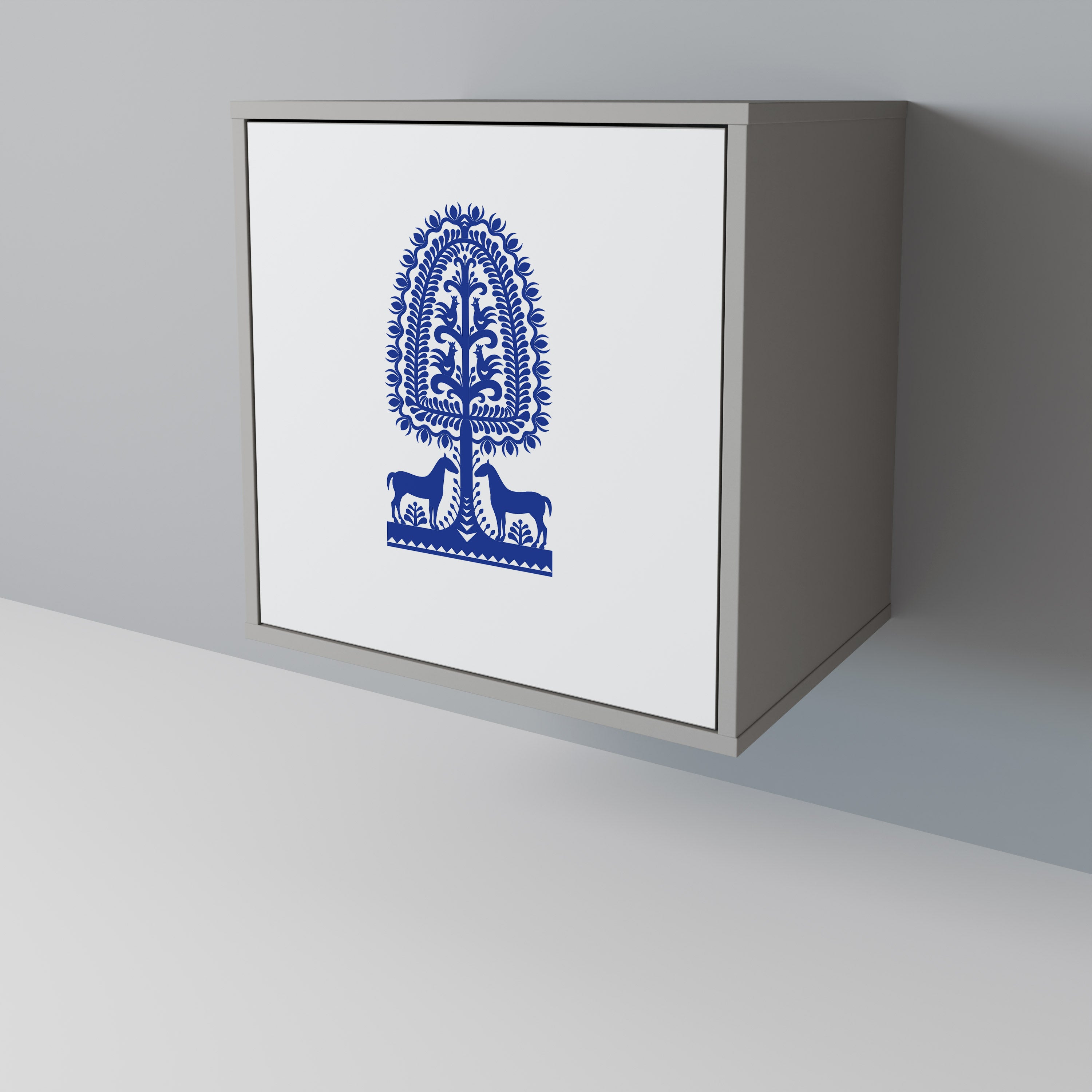 POLISH FOLK ART 1-Door Sideboard