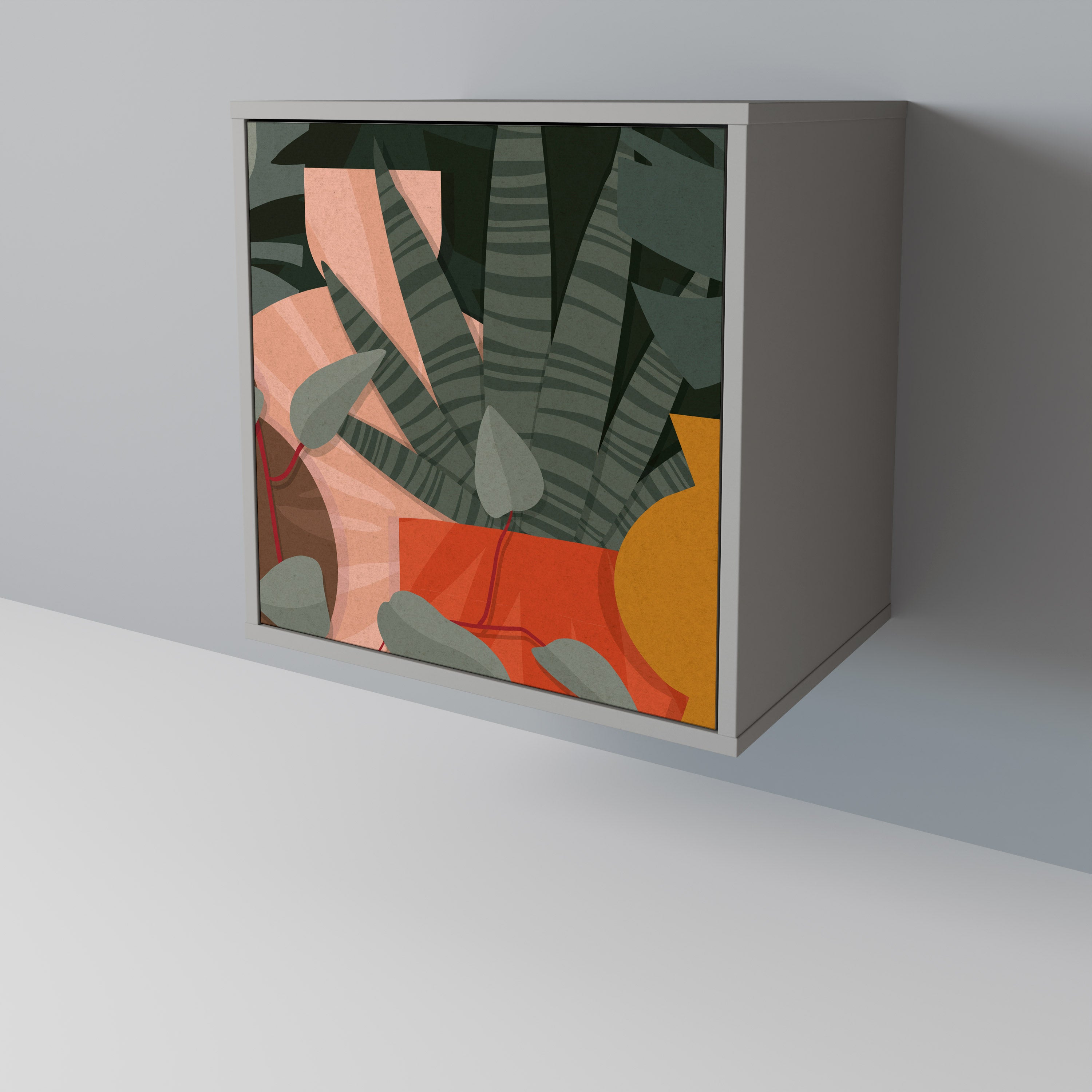 TROPICAL COMPOSITION 1-Door Sideboard