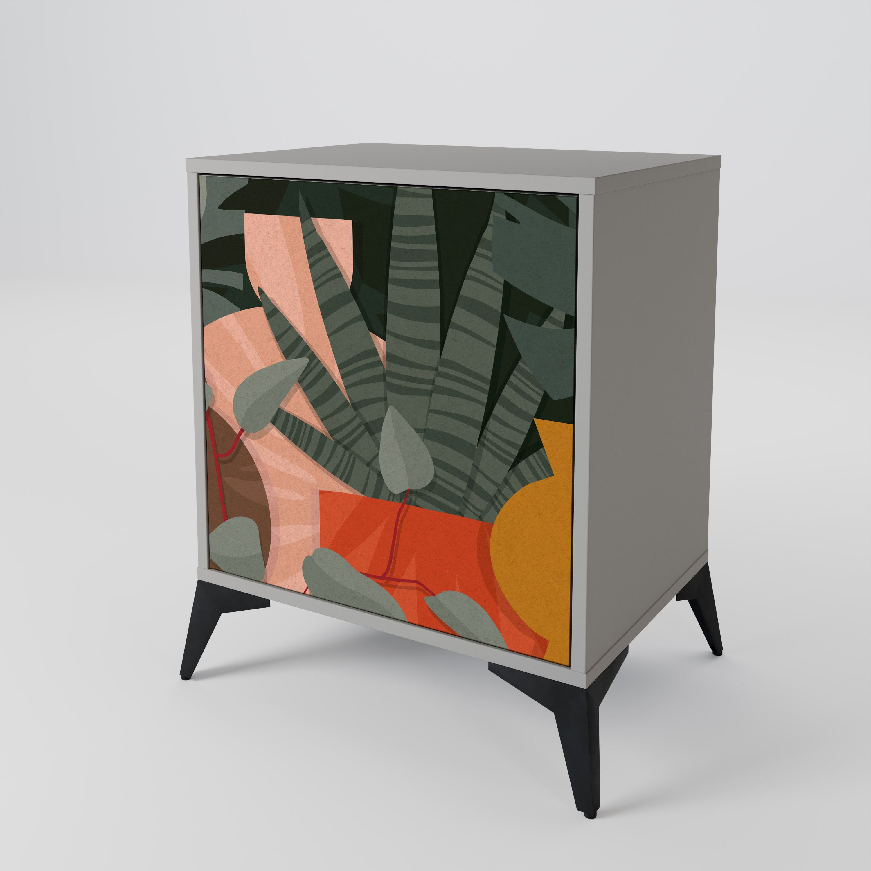 TROPICAL COMPOSITION 1-Door Sideboard