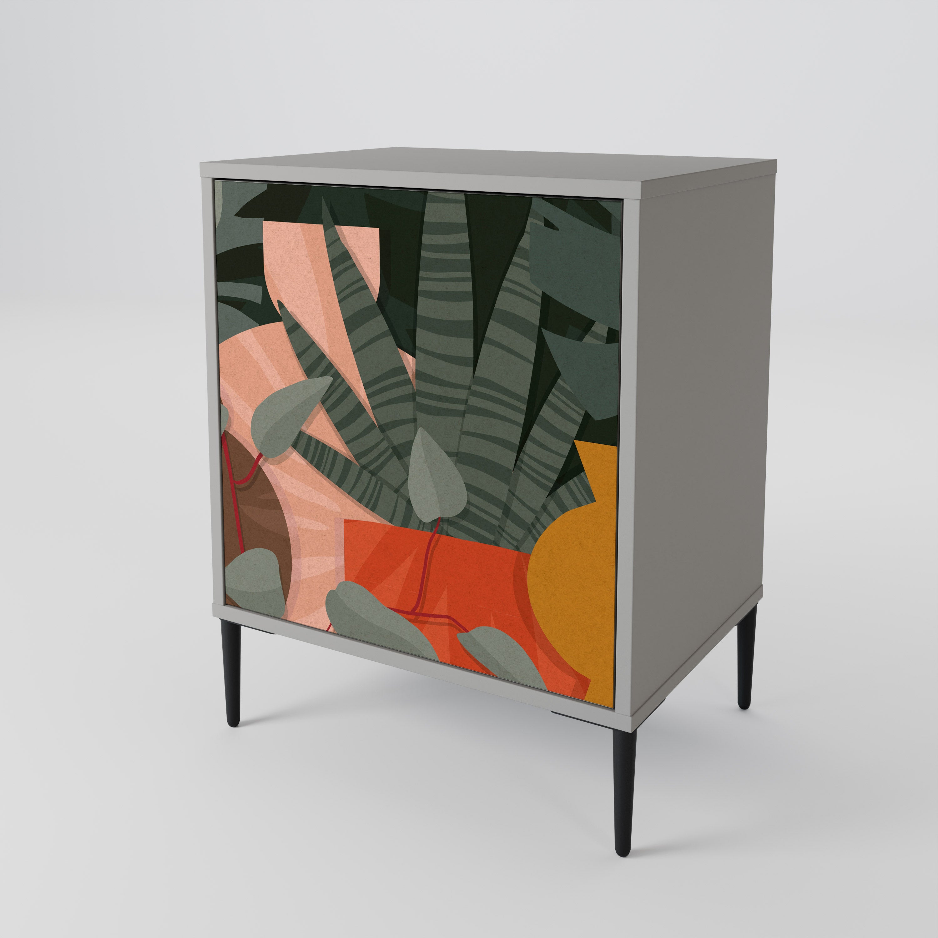 TROPICAL COMPOSITION 1-Door Sideboard