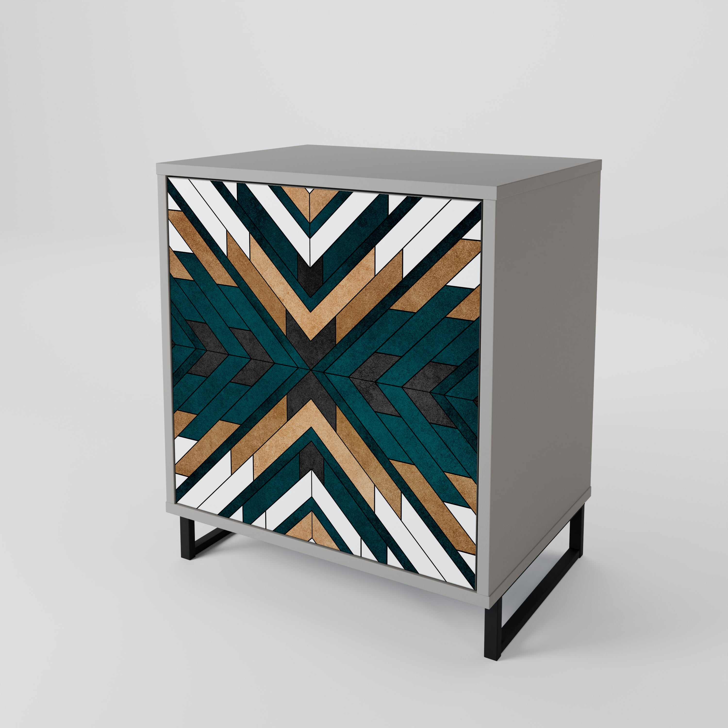 ARTISTIC GEOMETRY 1-Door Sideboard