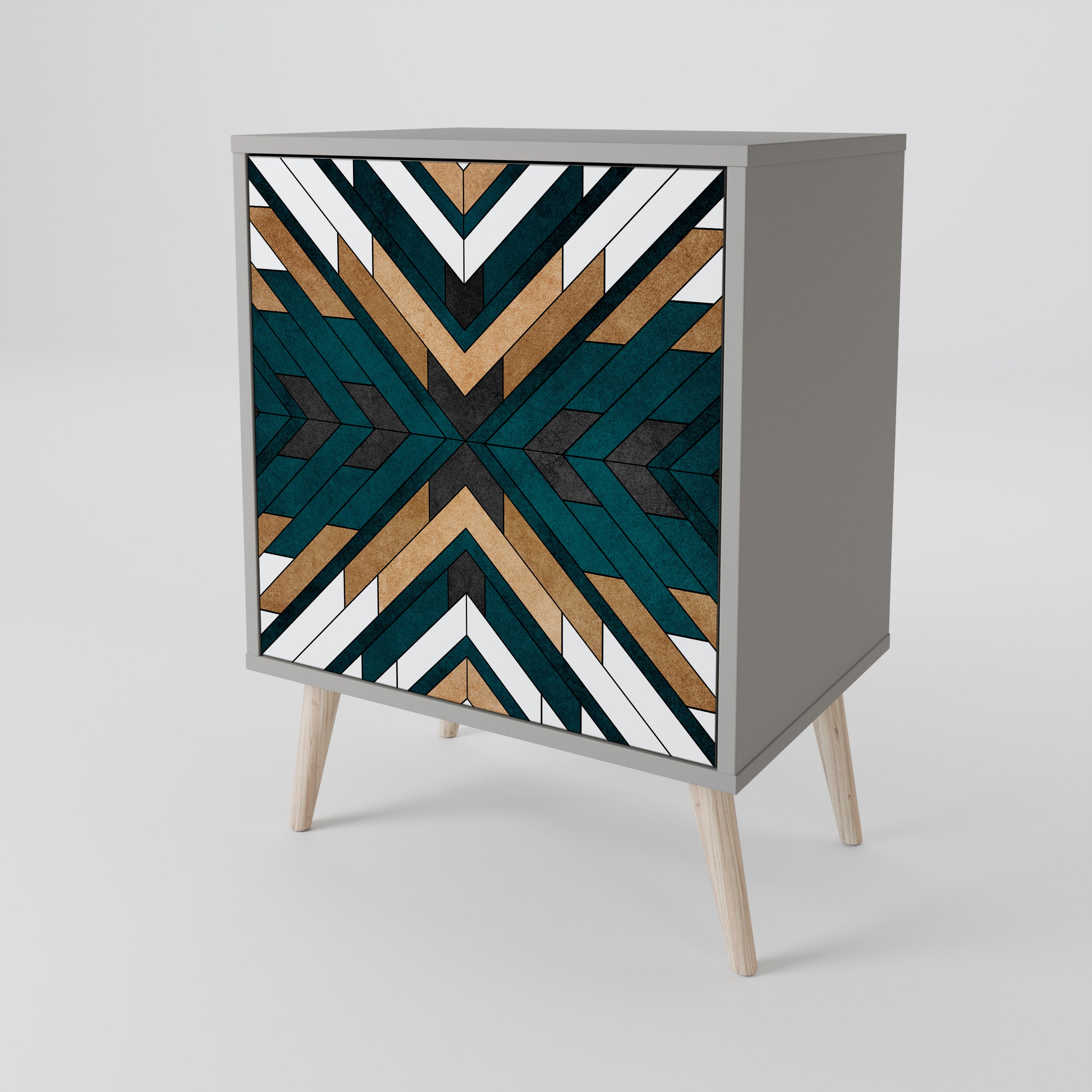 ARTISTIC GEOMETRY 1-Door Sideboard