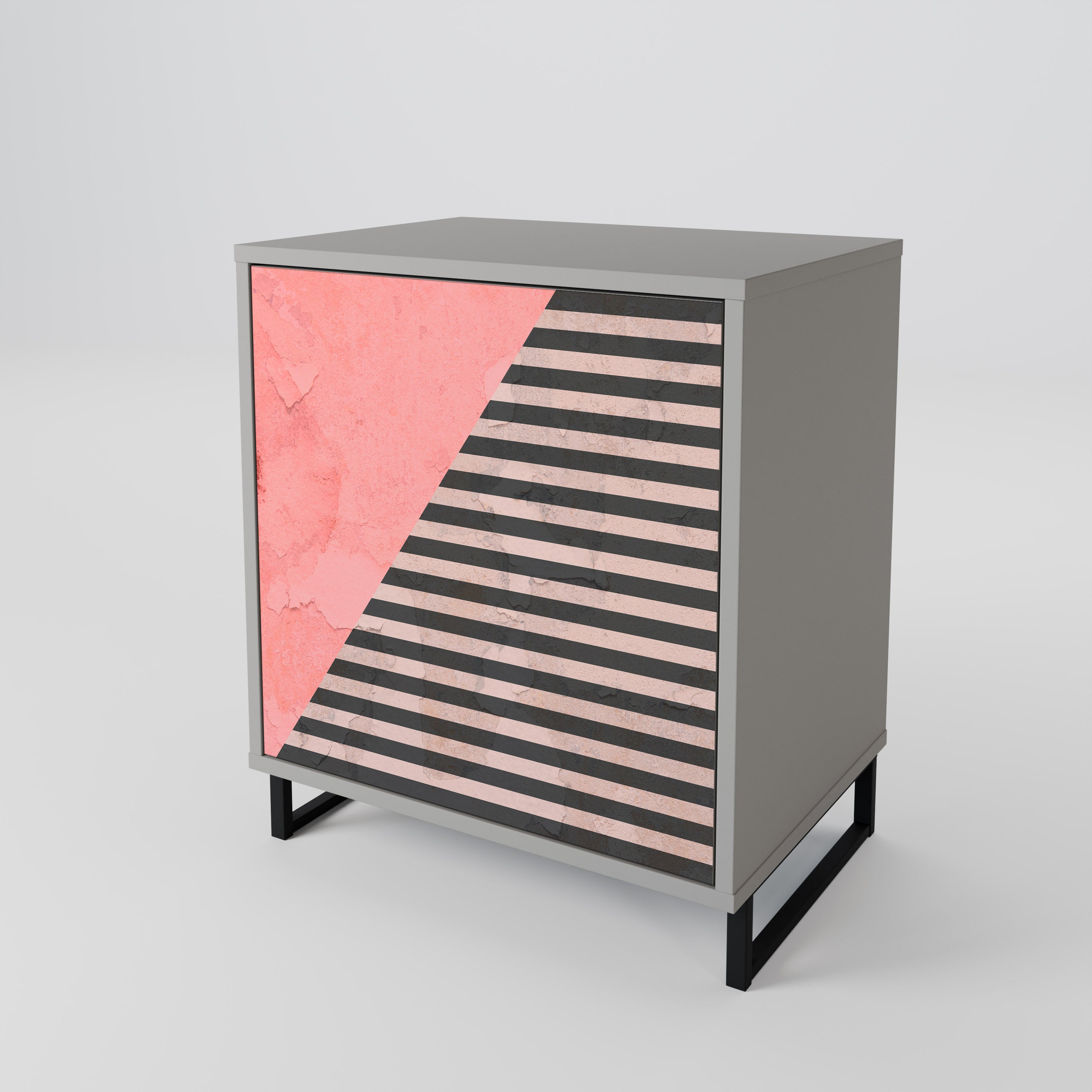 GLAMOROUS STRIPE 1-Door Sideboard
