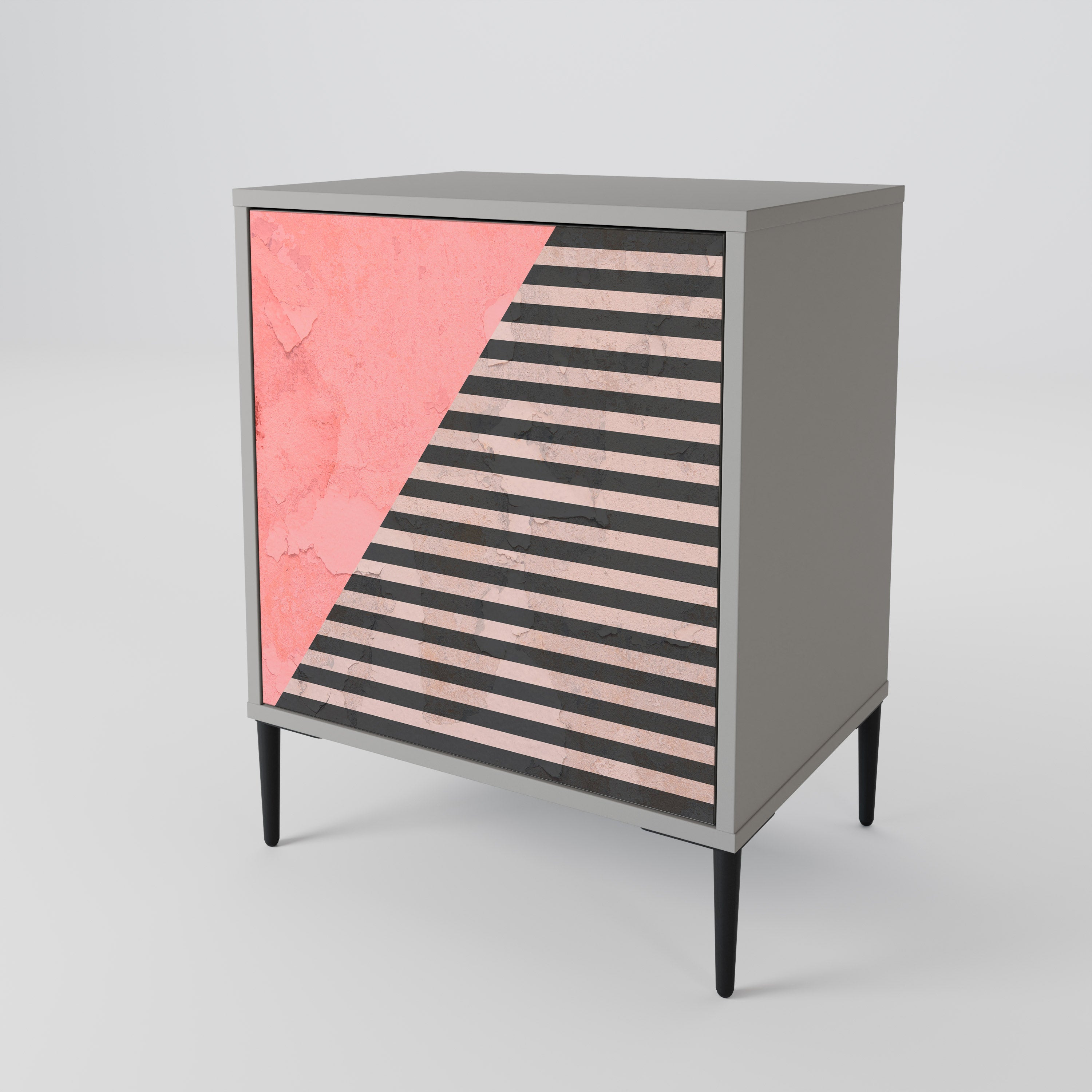 GLAMOROUS STRIPE 1-Door Sideboard