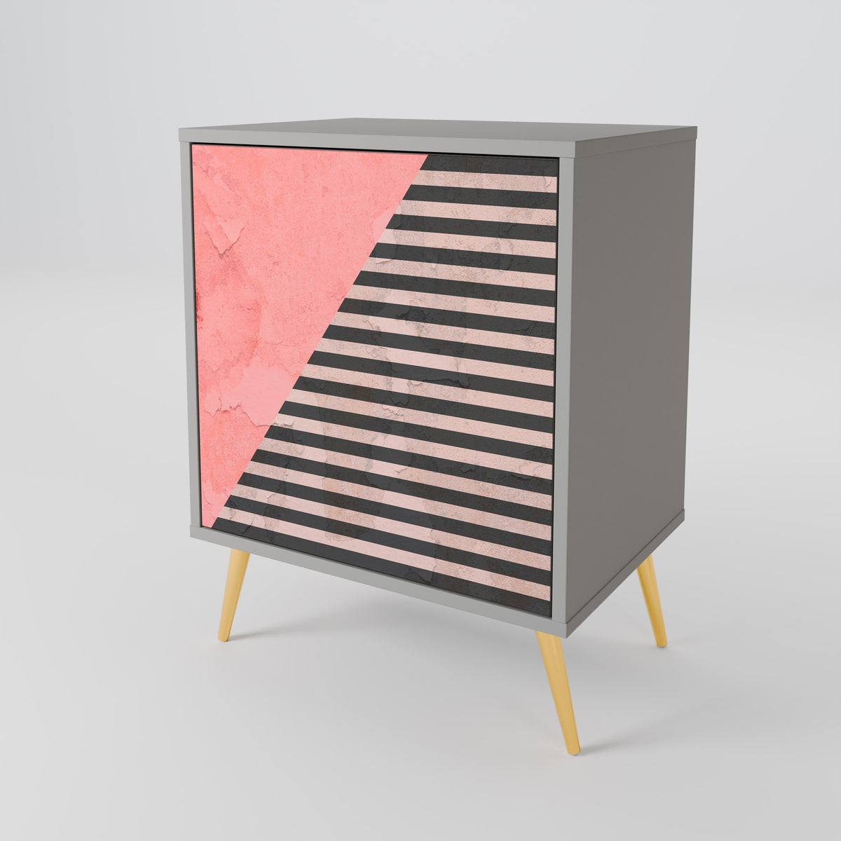 GLAMOROUS STRIPE 1-Door Sideboard