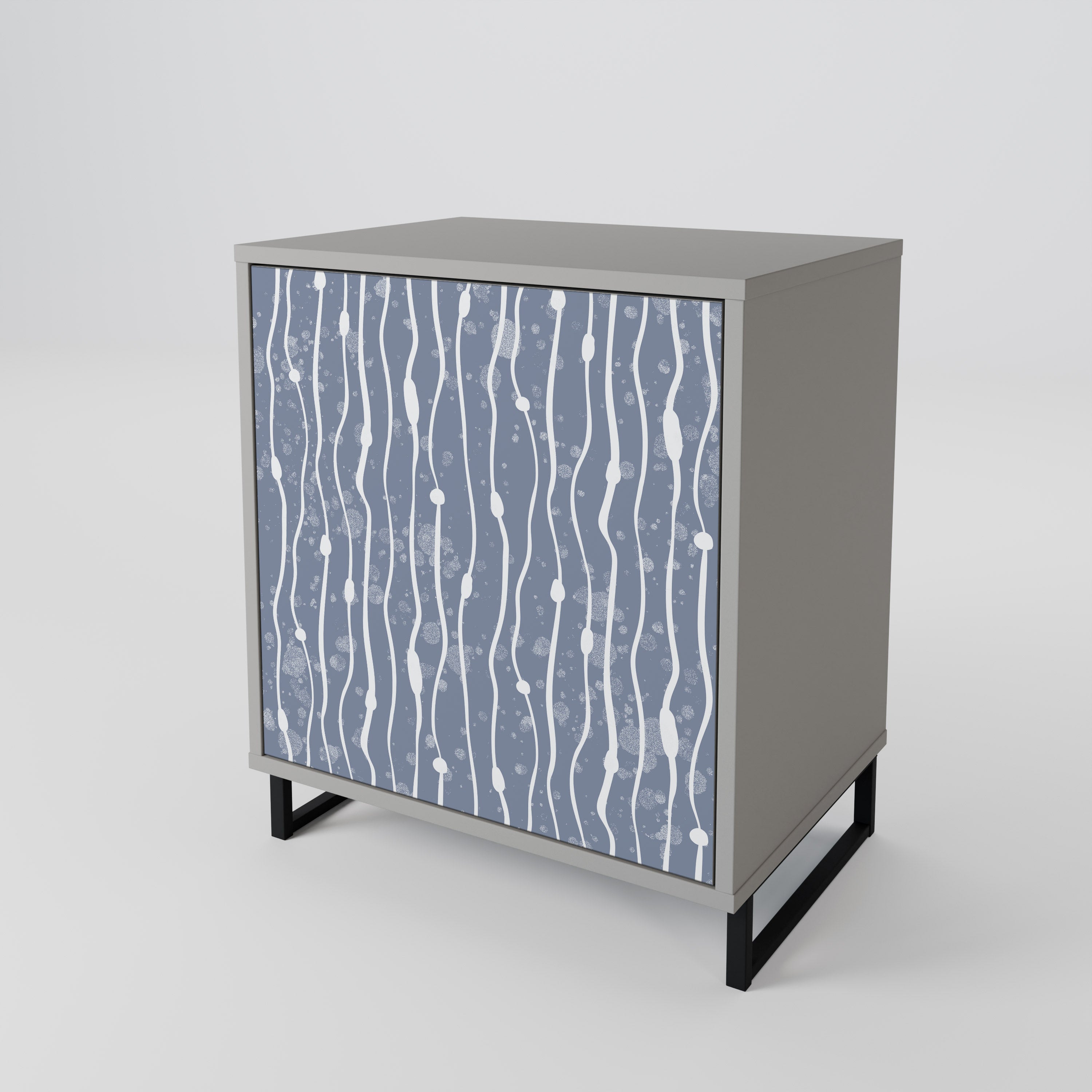 GRAPHITE RAIN 1-Door Sideboard