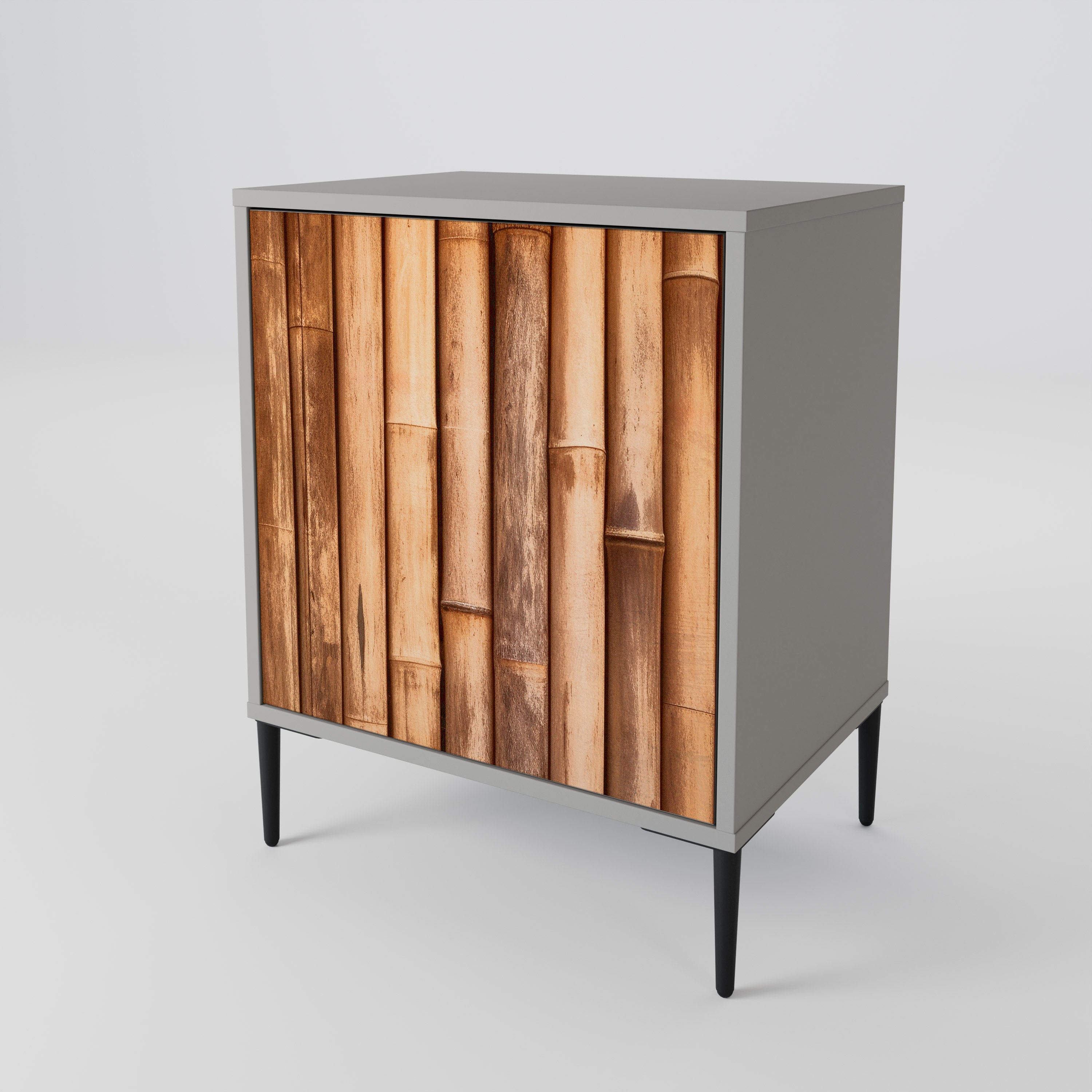 NATURAL WOOD 1-Door Sideboard