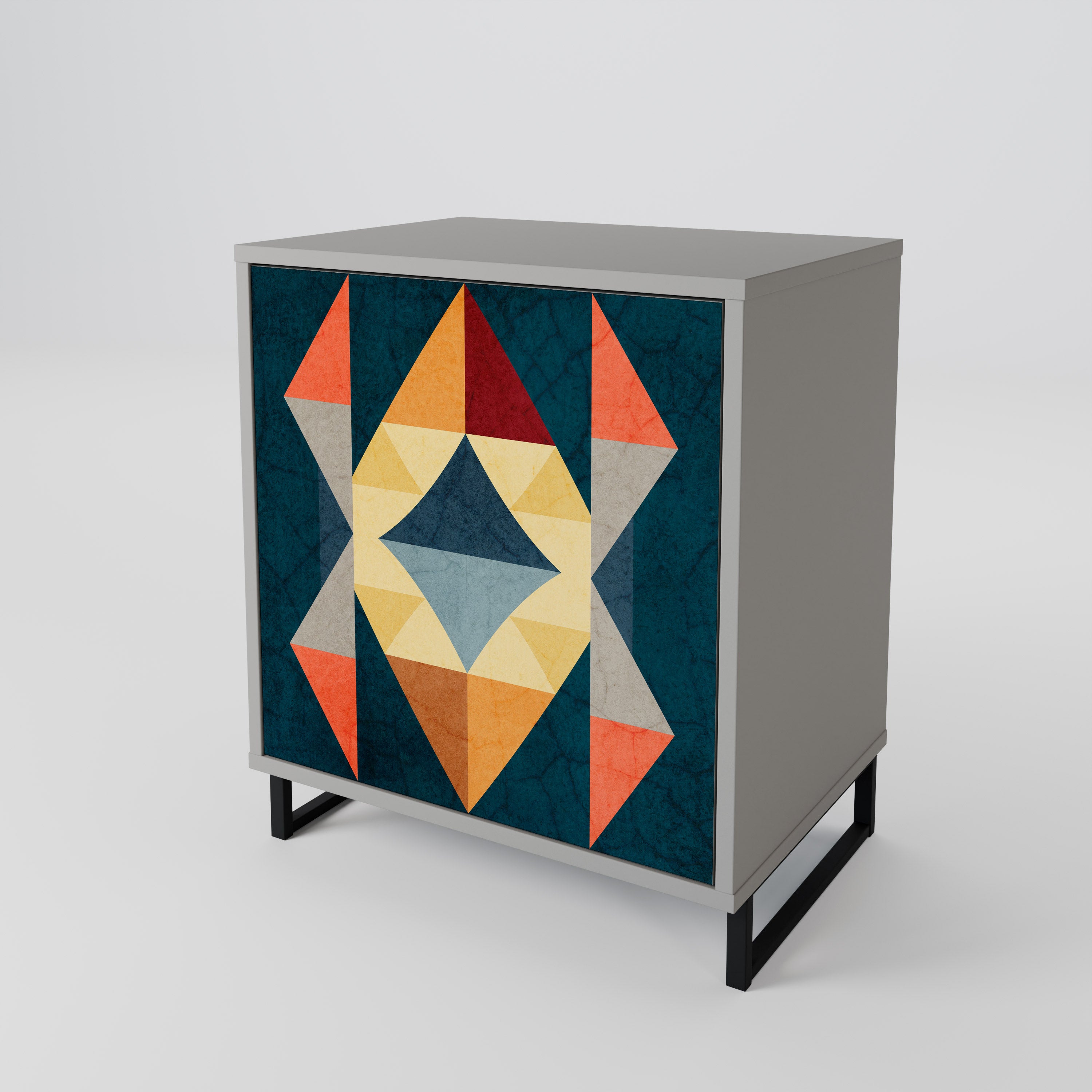 CRACKED ILLUSION 1-Door Sideboard