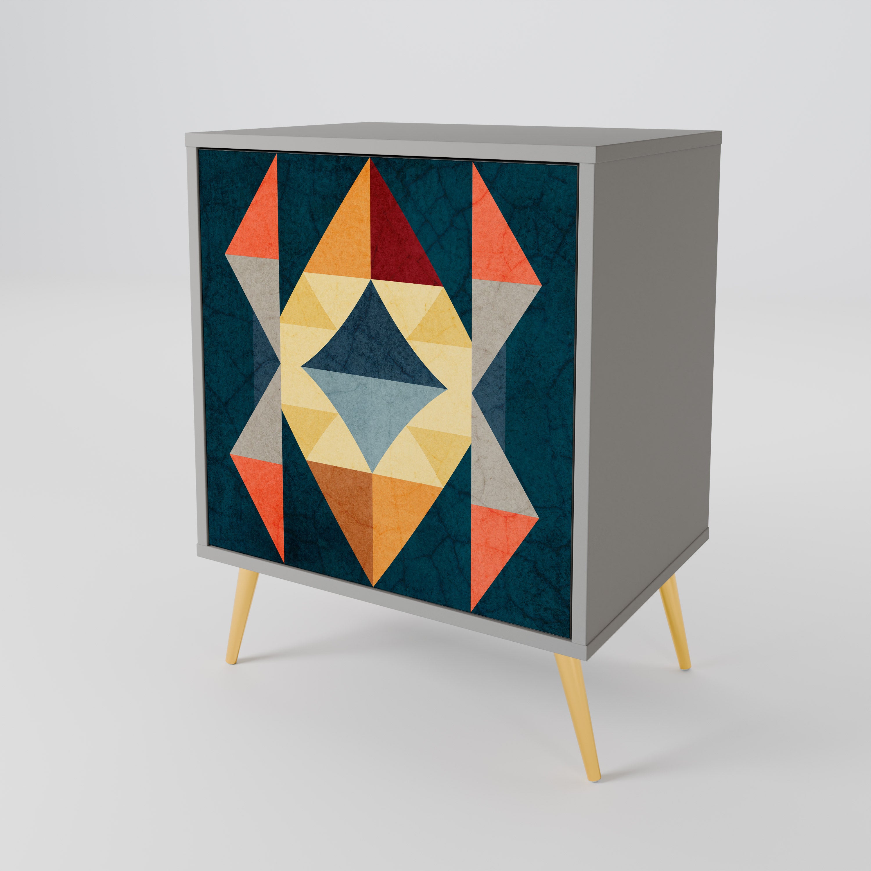 CRACKED ILLUSION 1-Door Sideboard